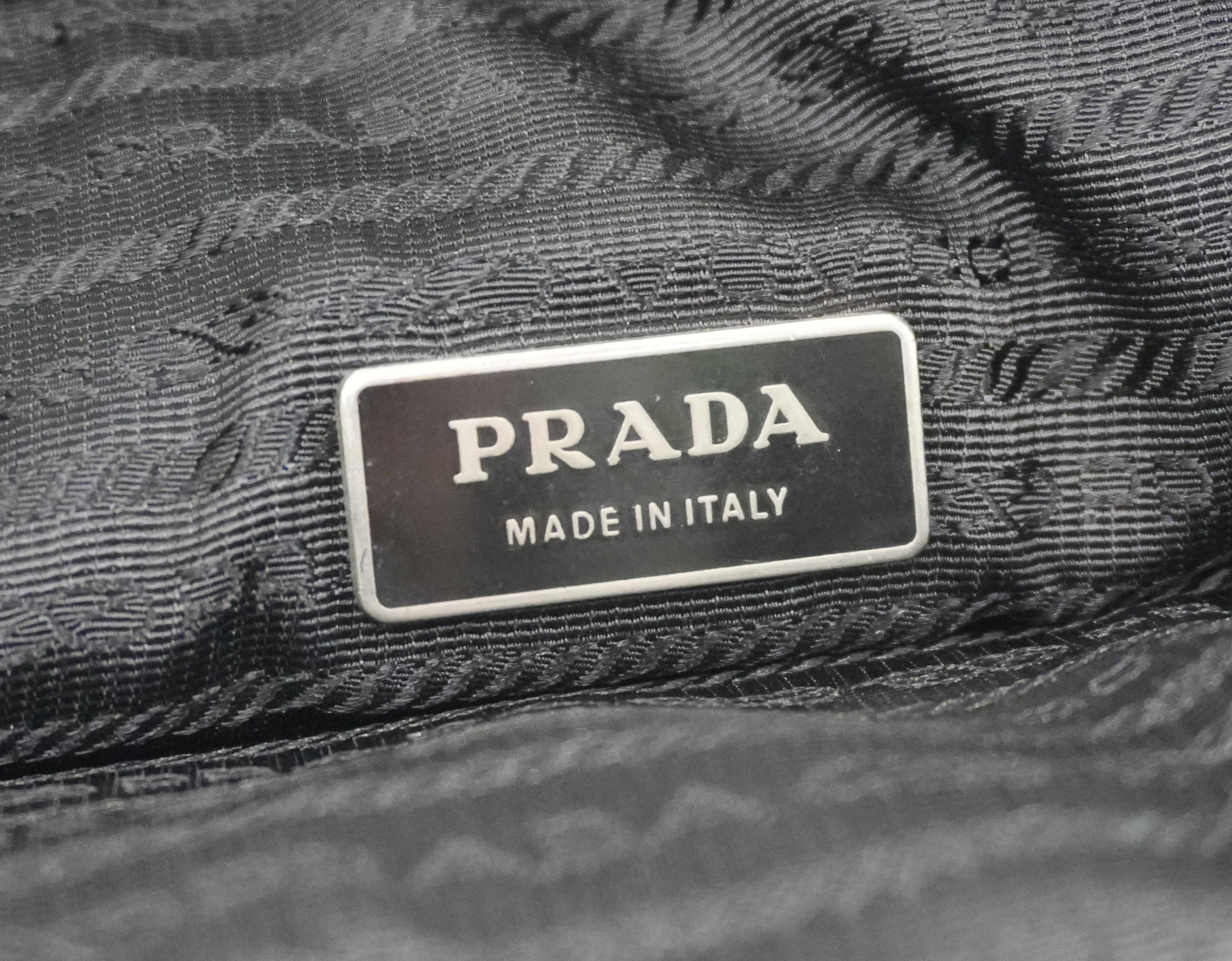 Prada Laptop Case Black Nylon Used