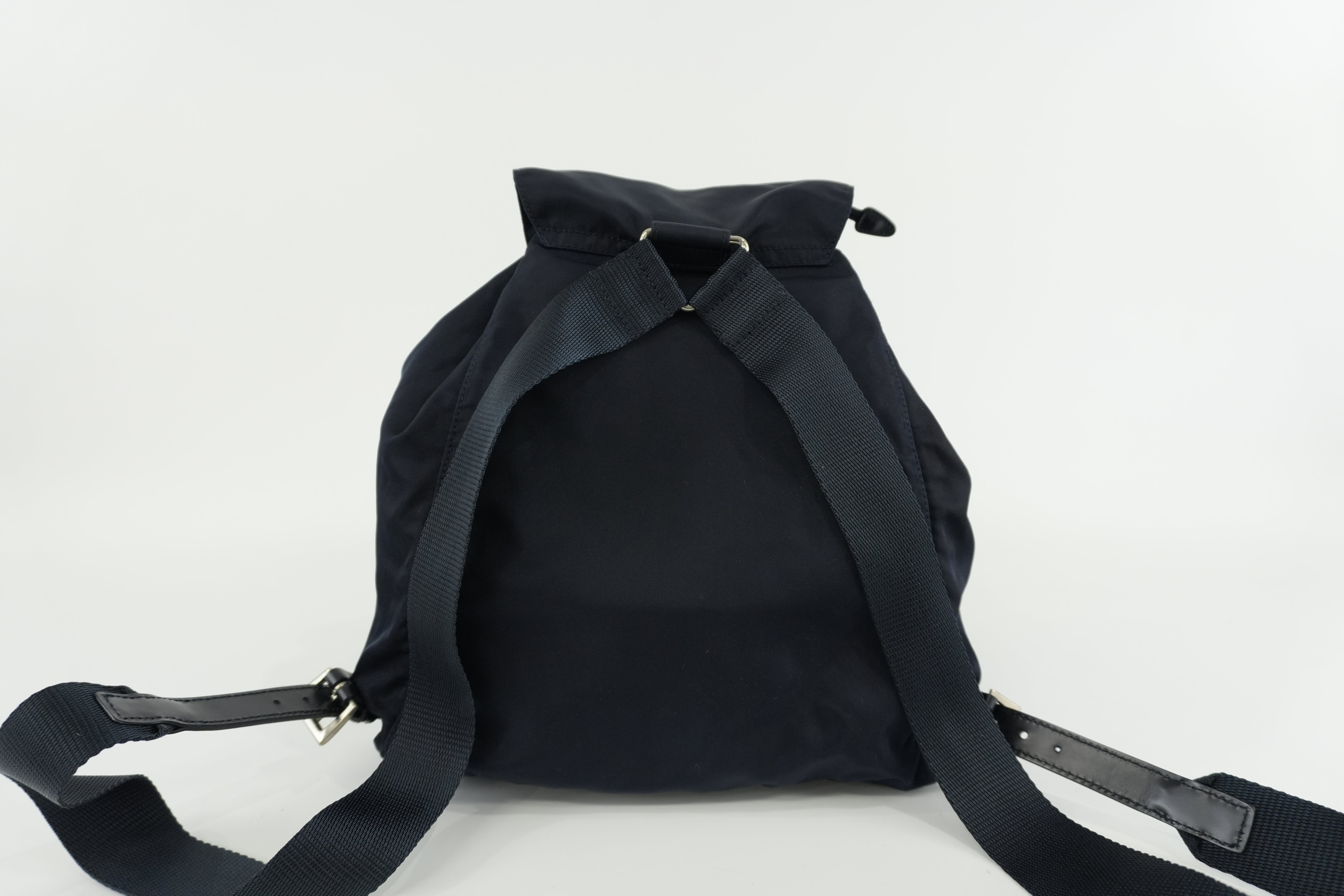 Prada Backpack Blue Nylon Used