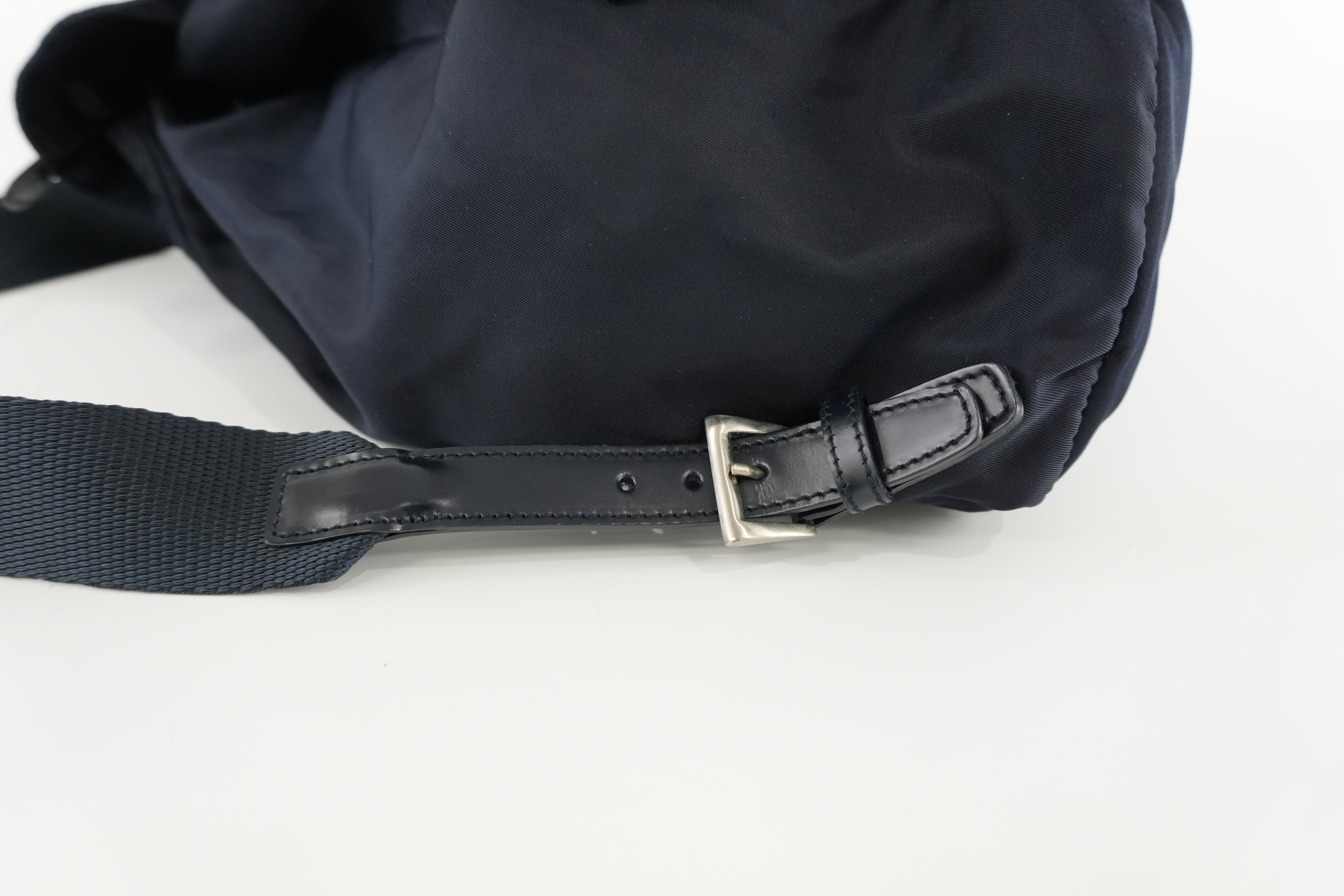 Prada Backpack Blue Nylon Used