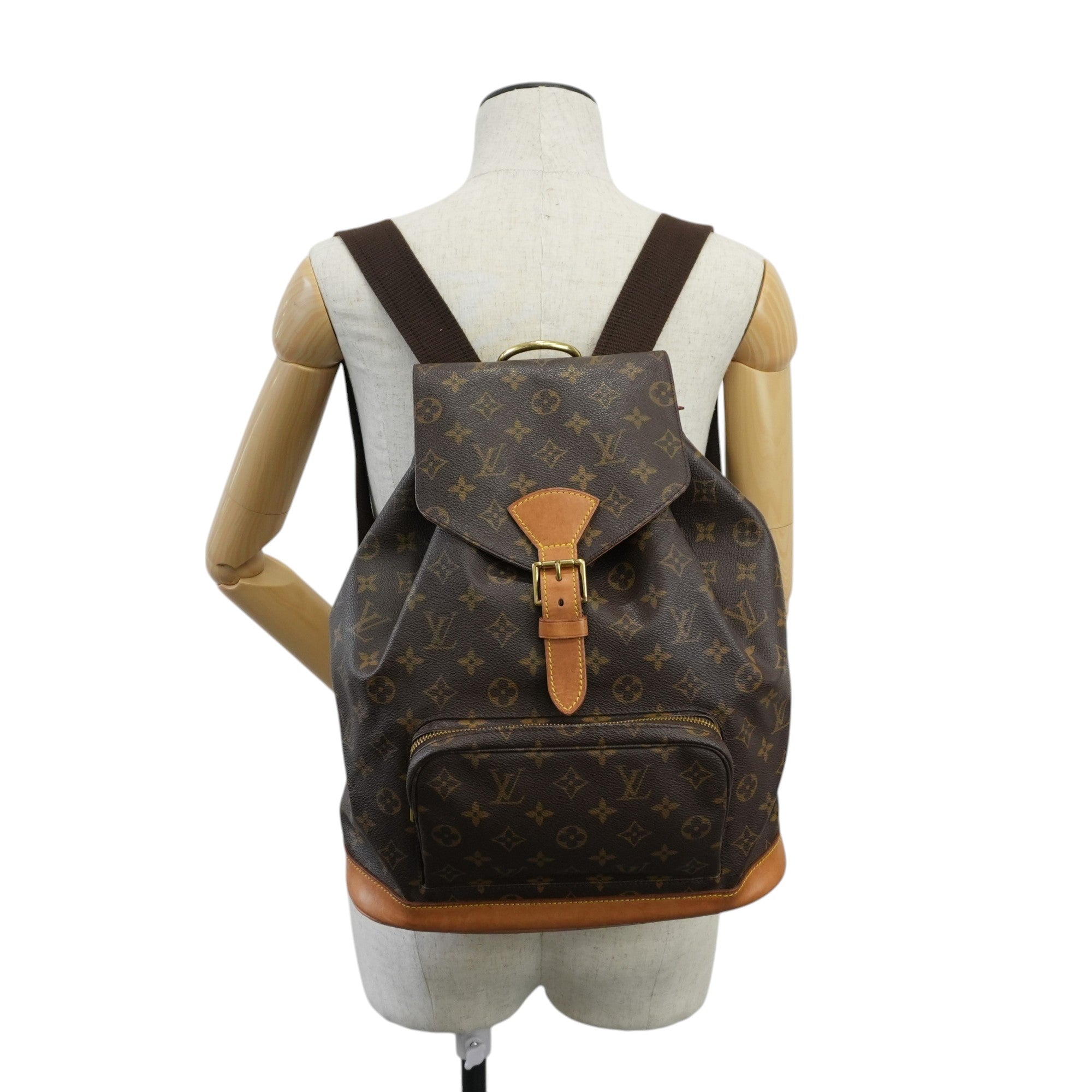 Louis Vuitton Monogram Montsouris GM Backpack Used