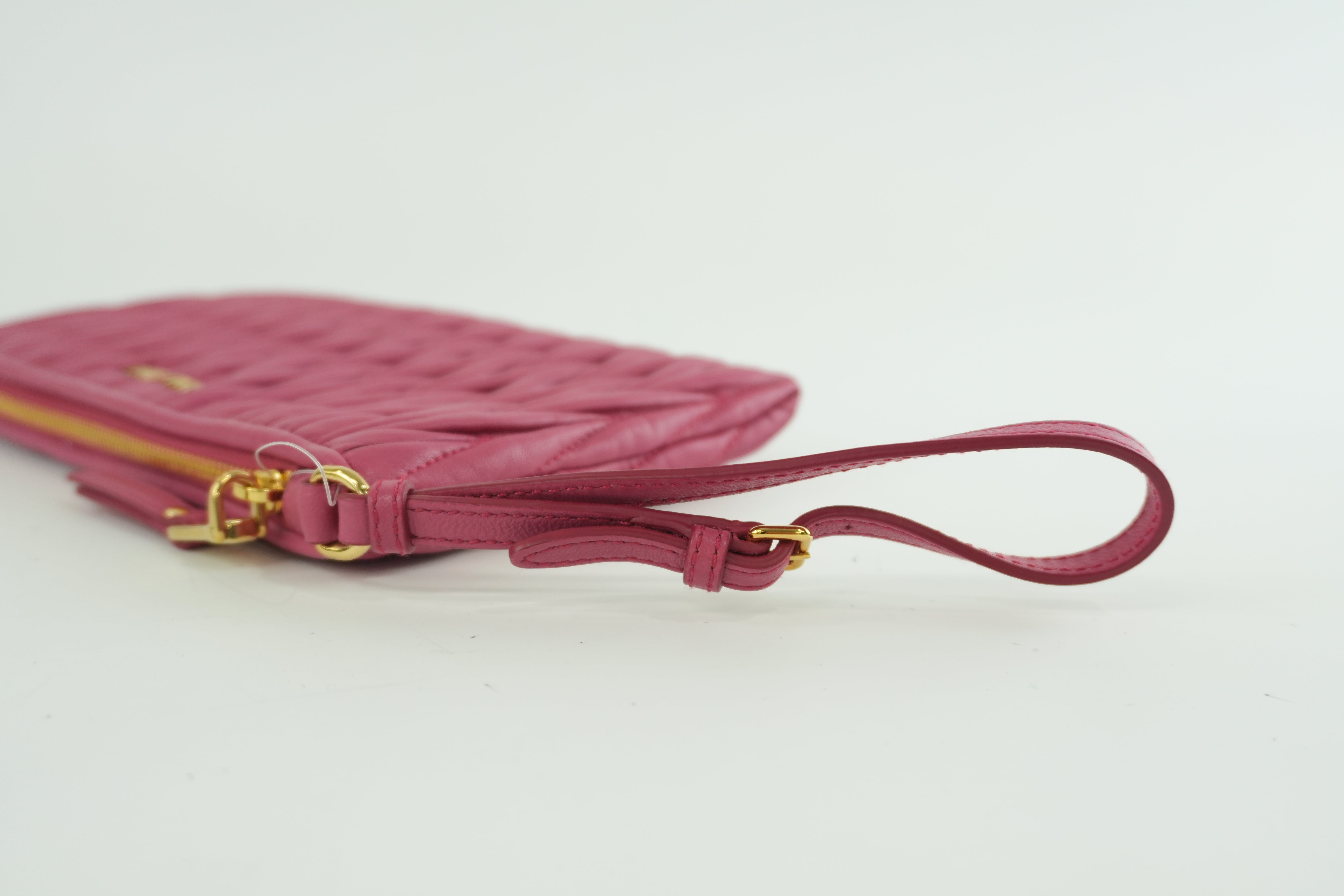 Miu Miu Wrist Clutch Pink Used