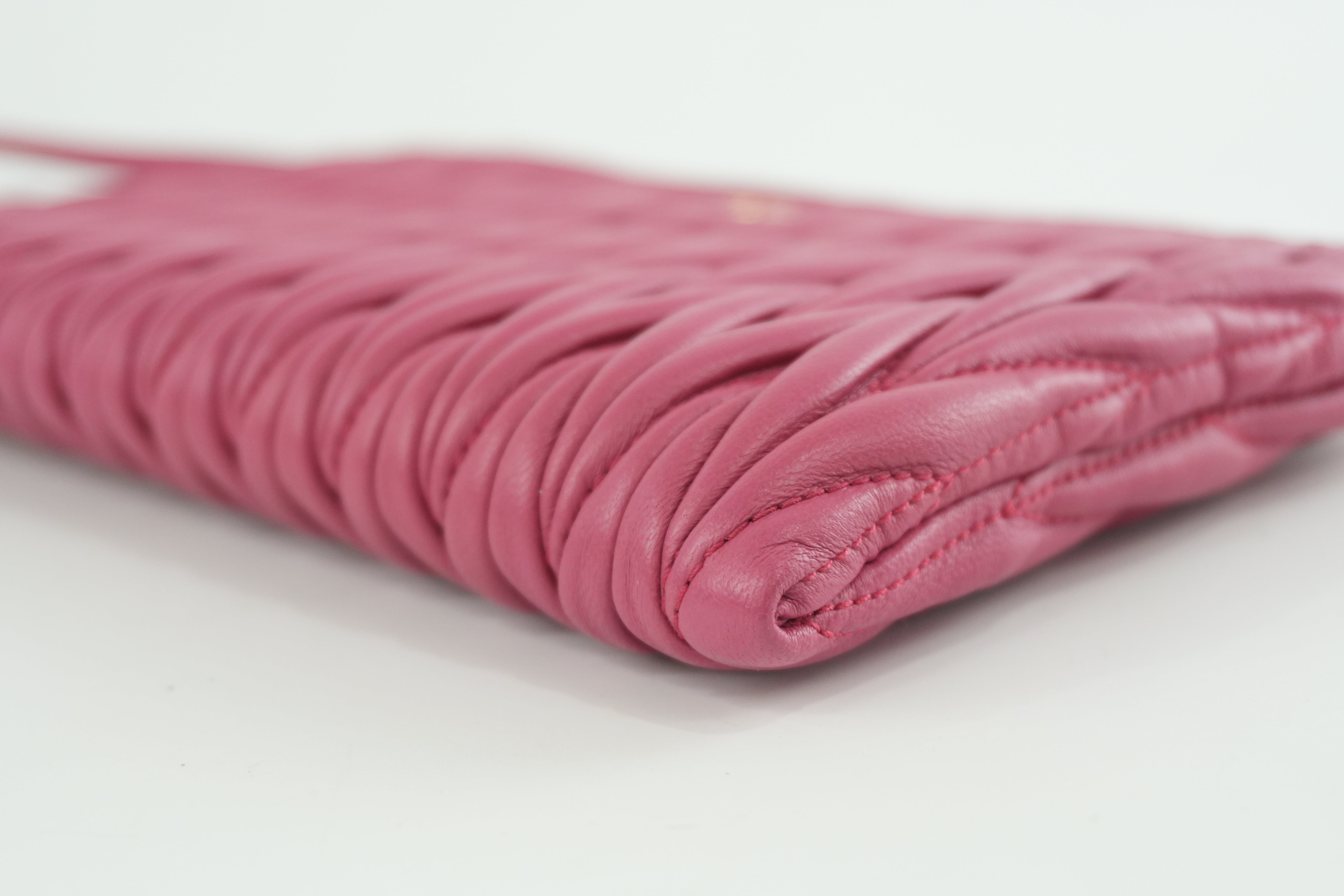 Miu Miu Wrist Clutch Pink Used