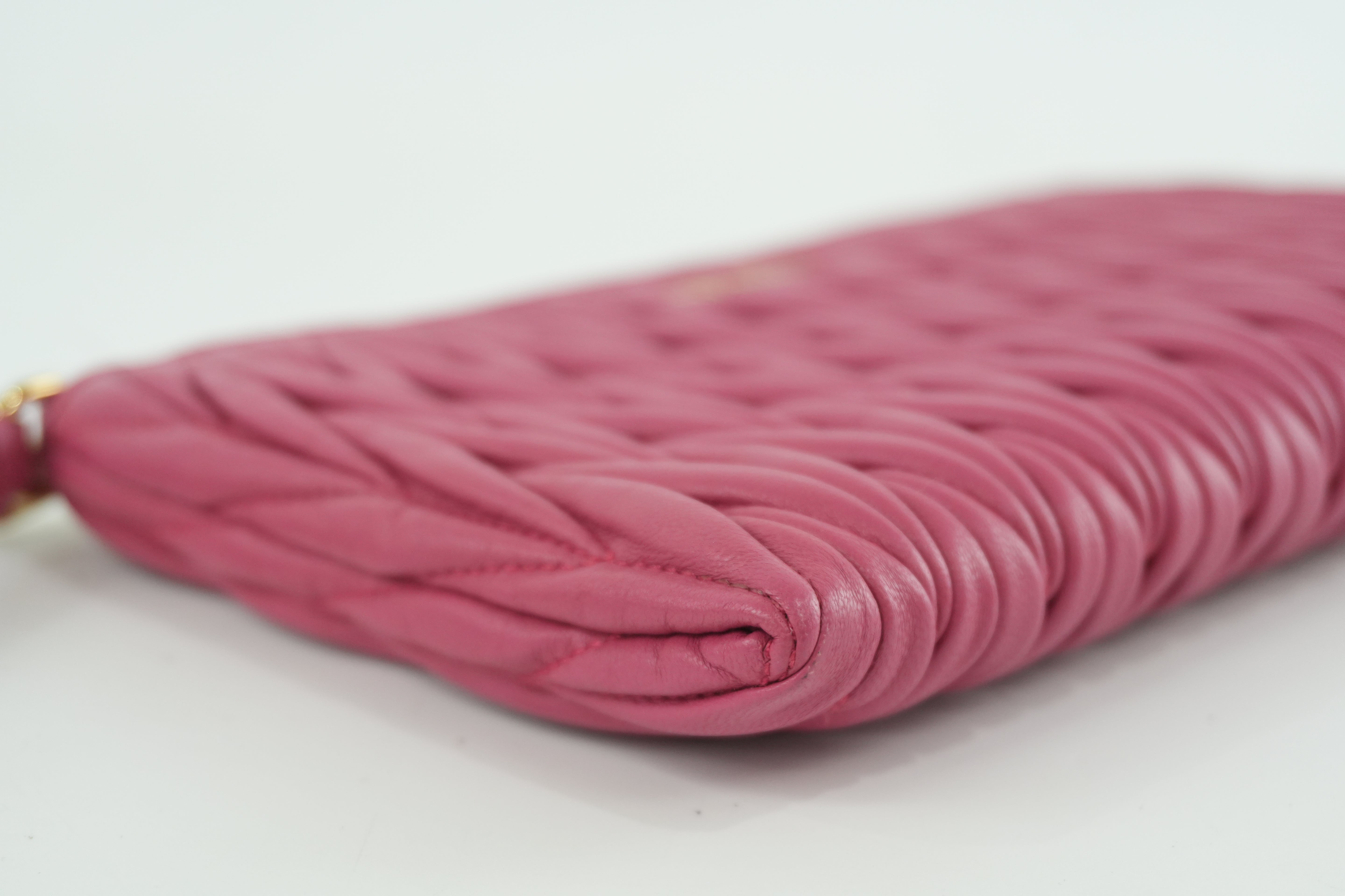 Miu Miu Wrist Clutch Pink Used