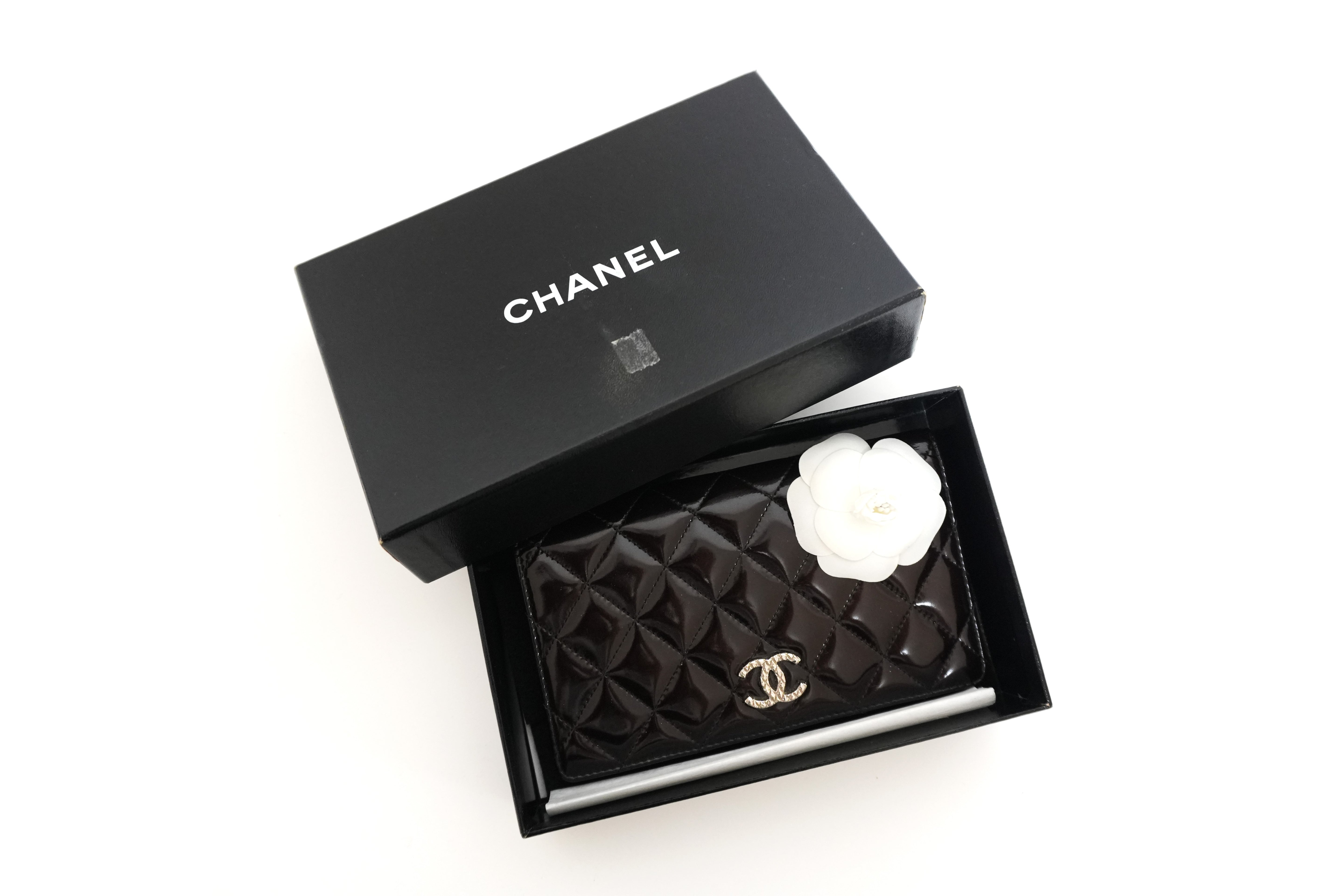 Chanel Patent Wallet Used