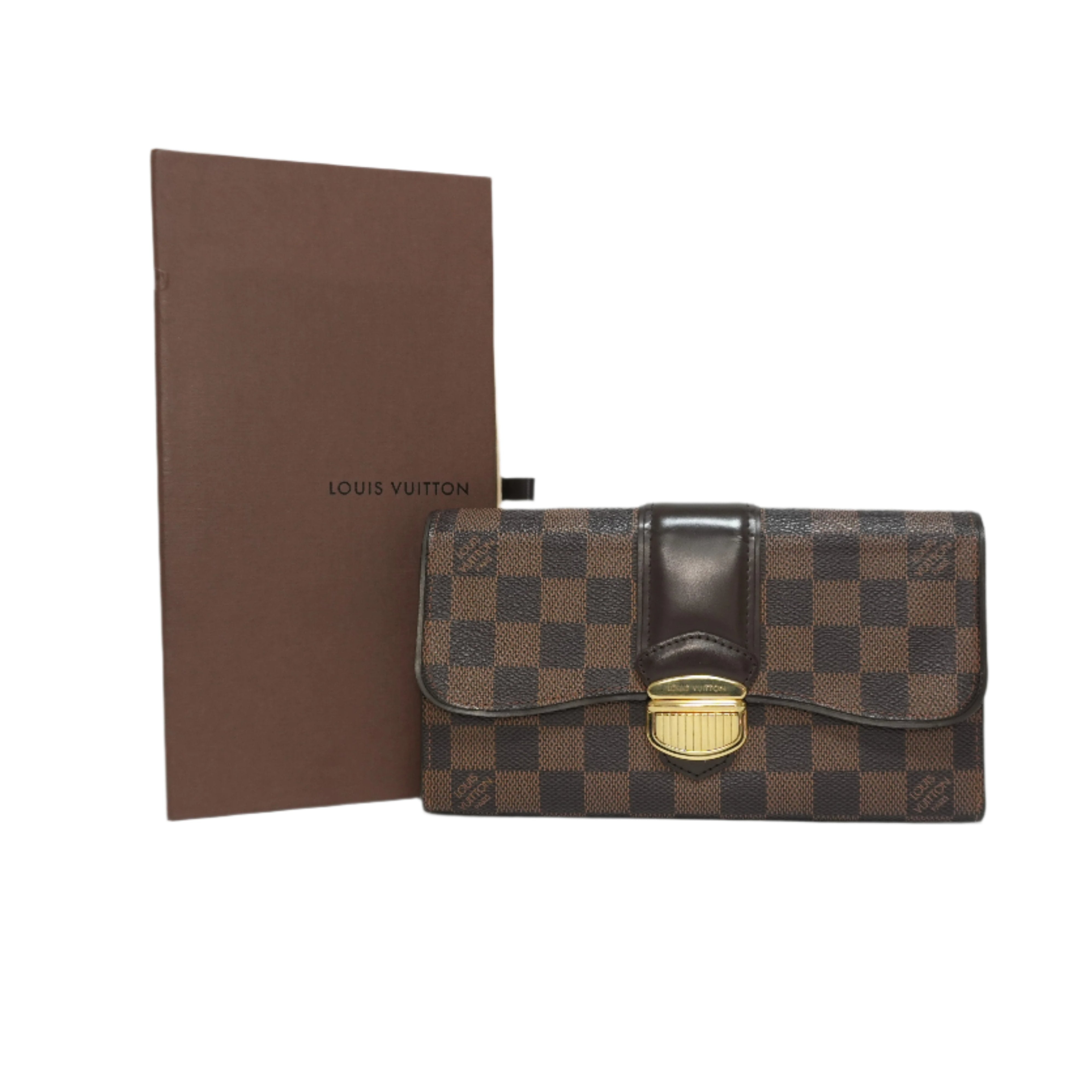 Louis Vuitton Fouil Sistine Damier Ebene Wallet Used