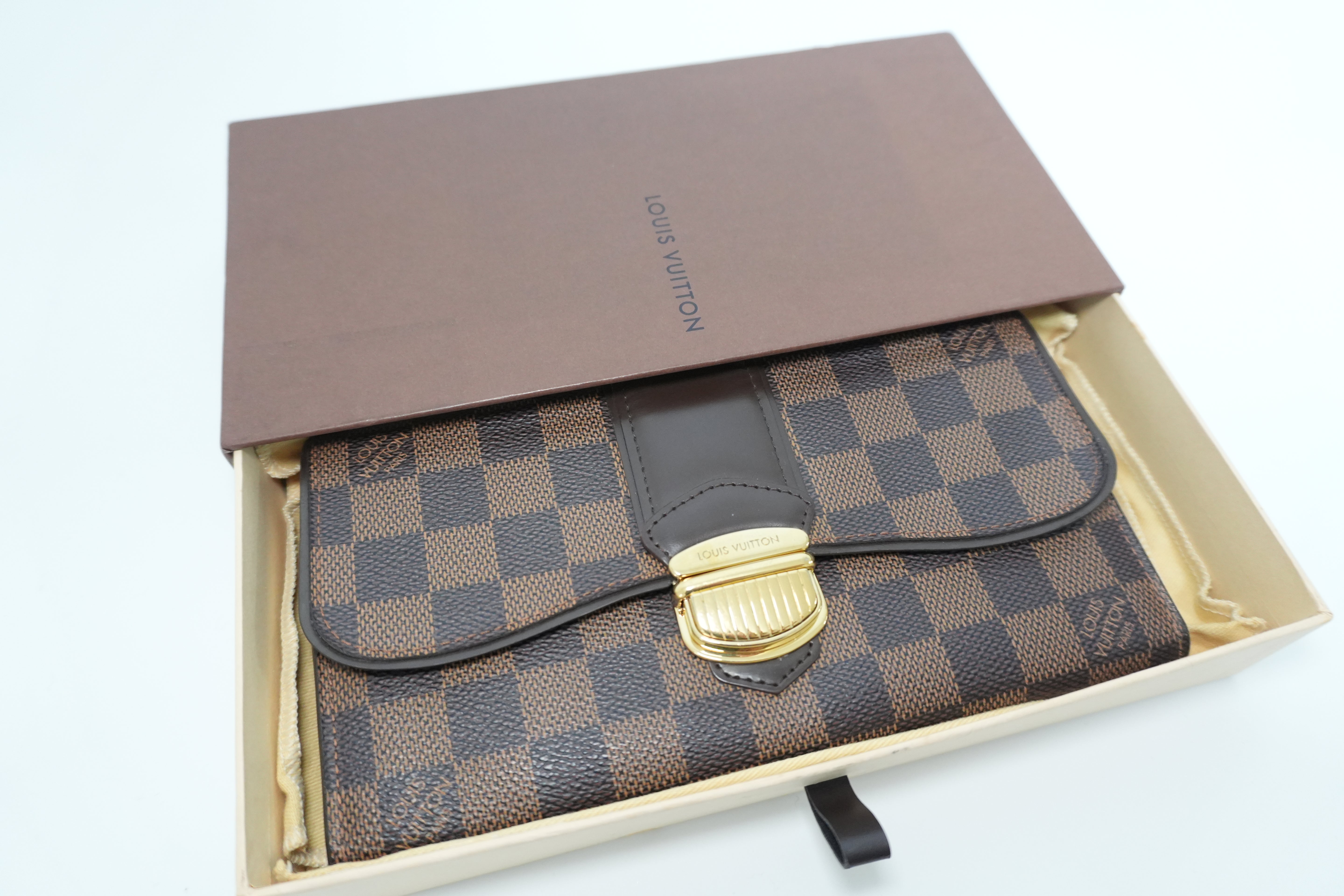 Louis Vuitton Fouil Sistine Damier Ebene Wallet Used