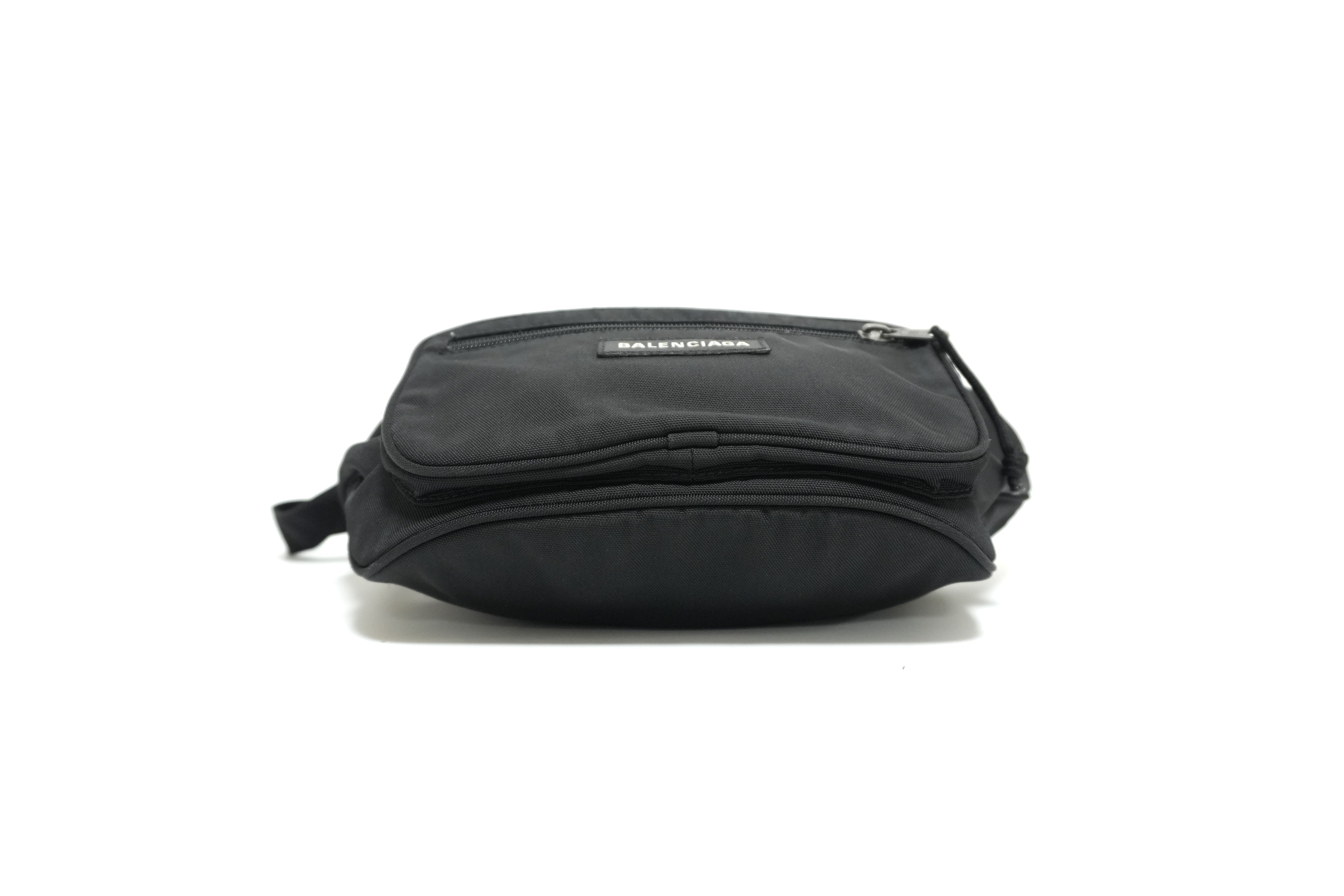 Balenciaga Explorer Canvas Belt Bag Black Used