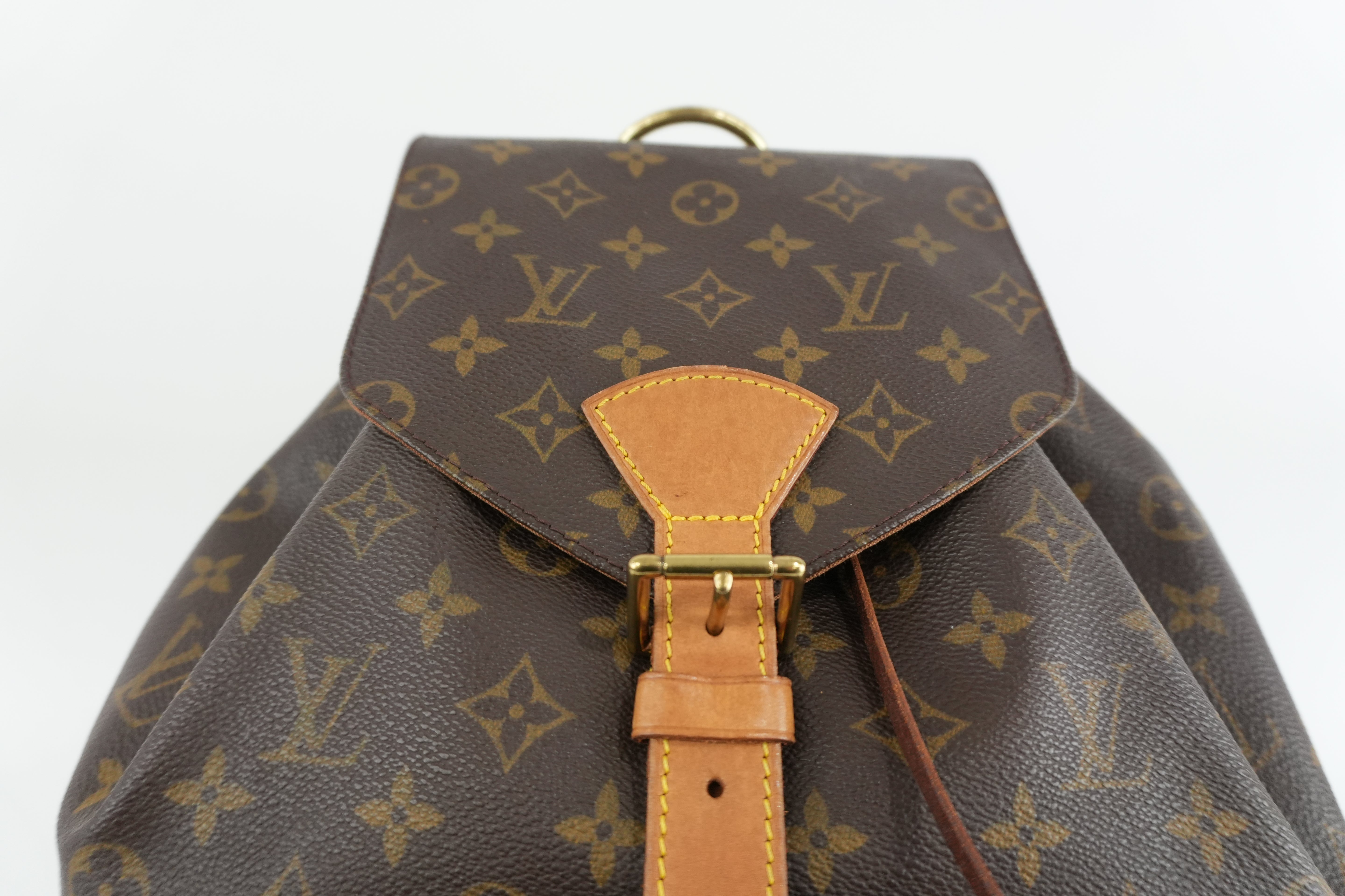 Louis Vuitton Monogram Montsouris GM Backpack Used