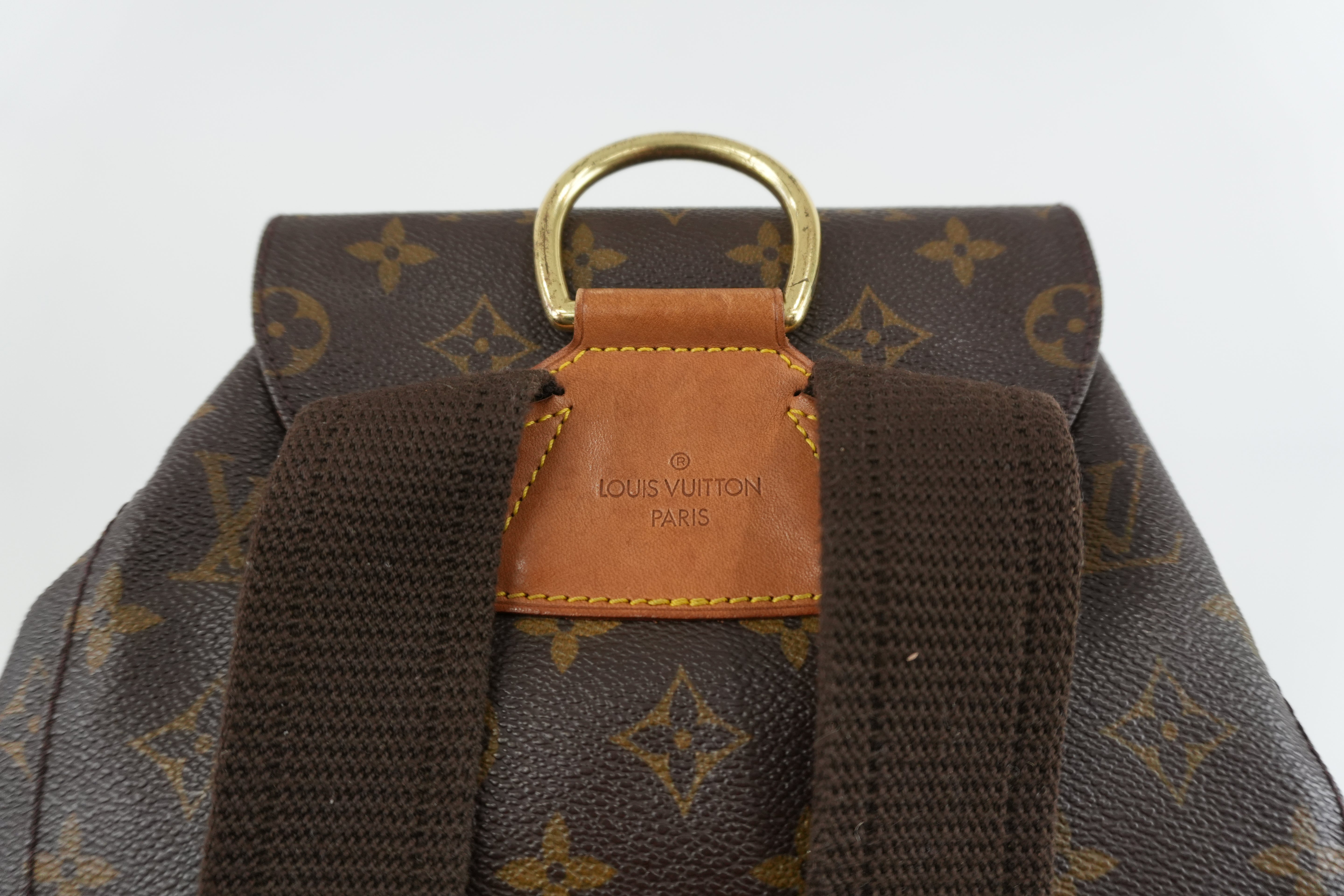 Louis Vuitton Monogram Montsouris GM Backpack Used