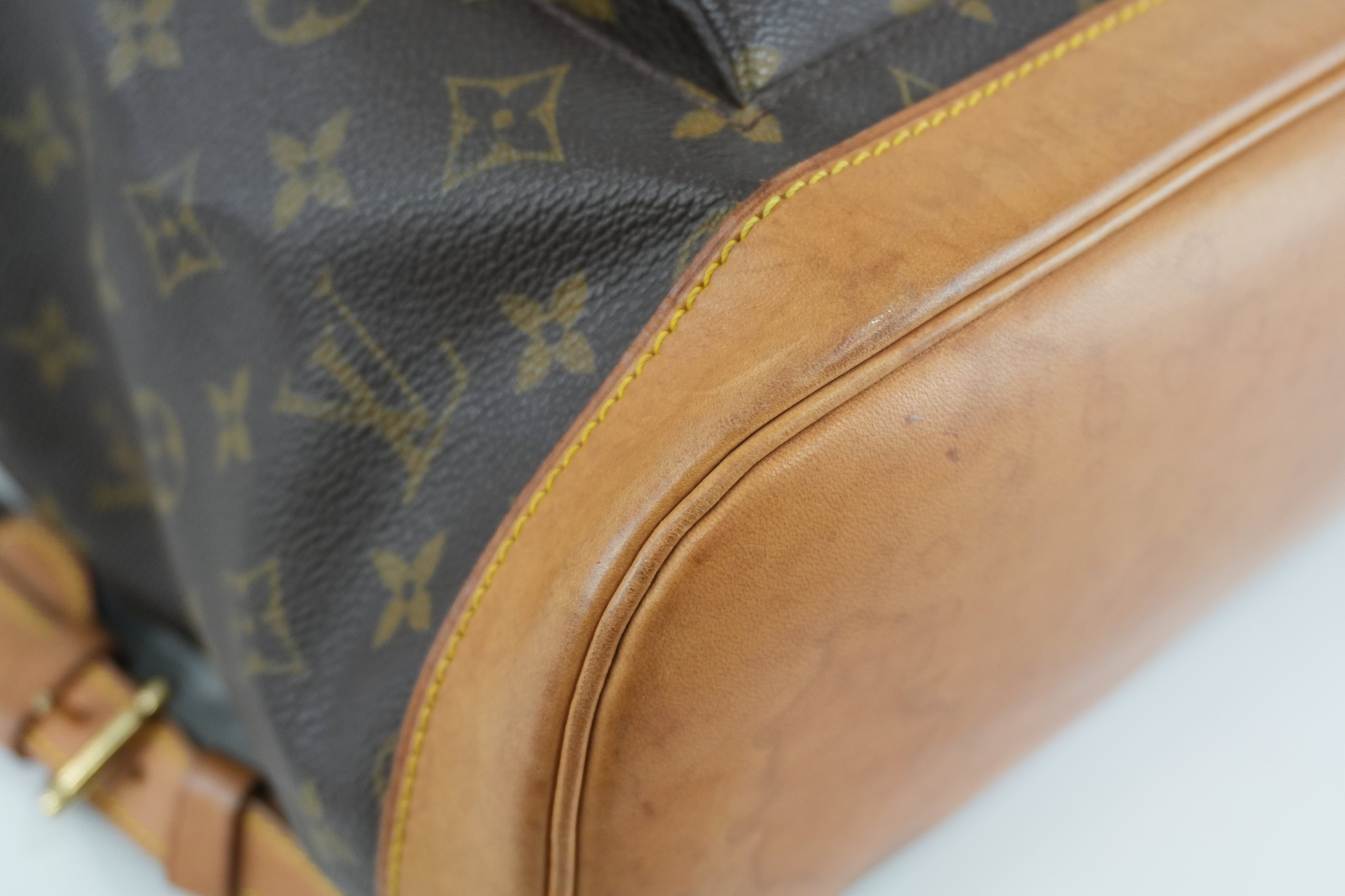 Louis Vuitton Monogram Montsouris GM Backpack Used