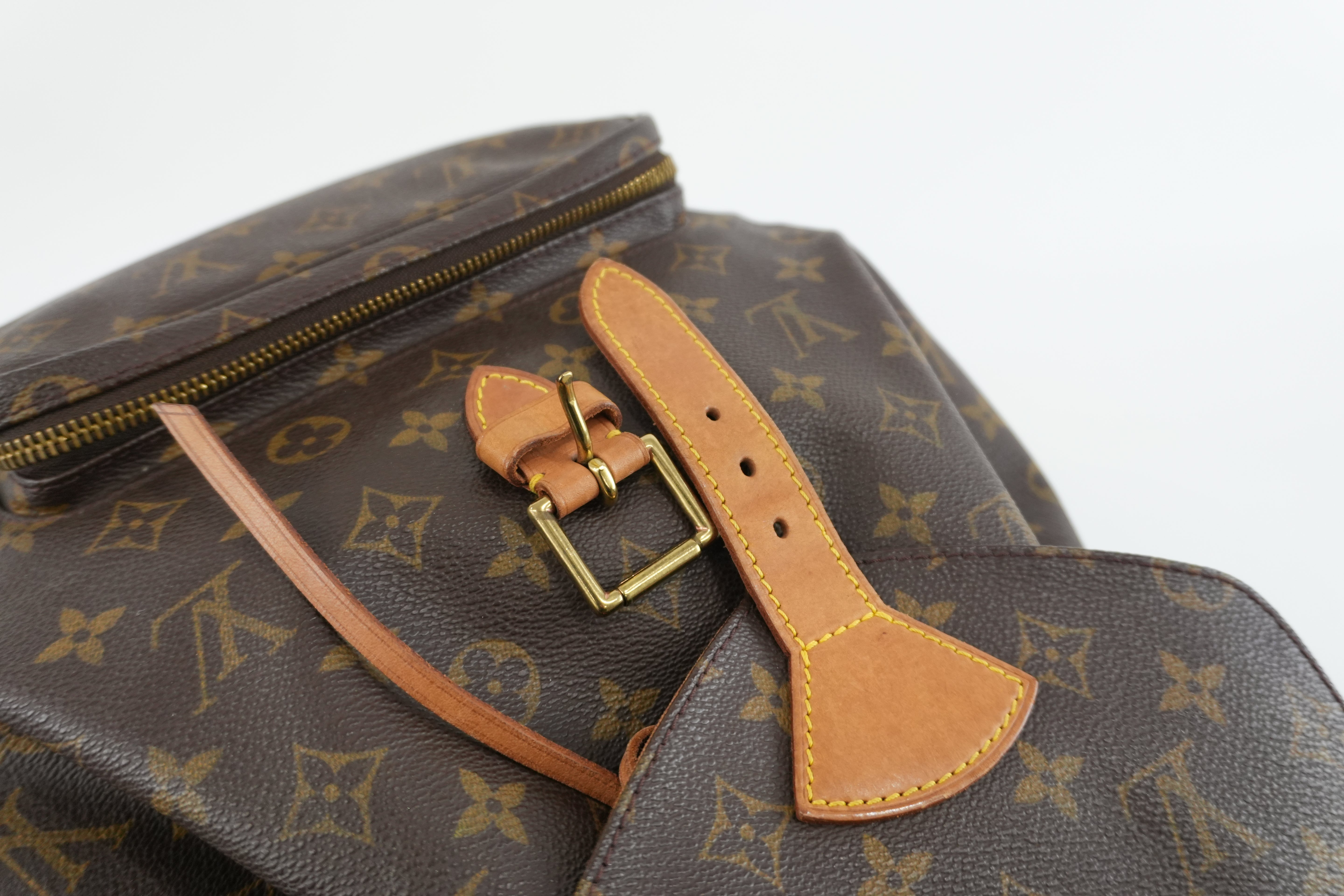 Louis Vuitton Monogram Montsouris GM Backpack Used