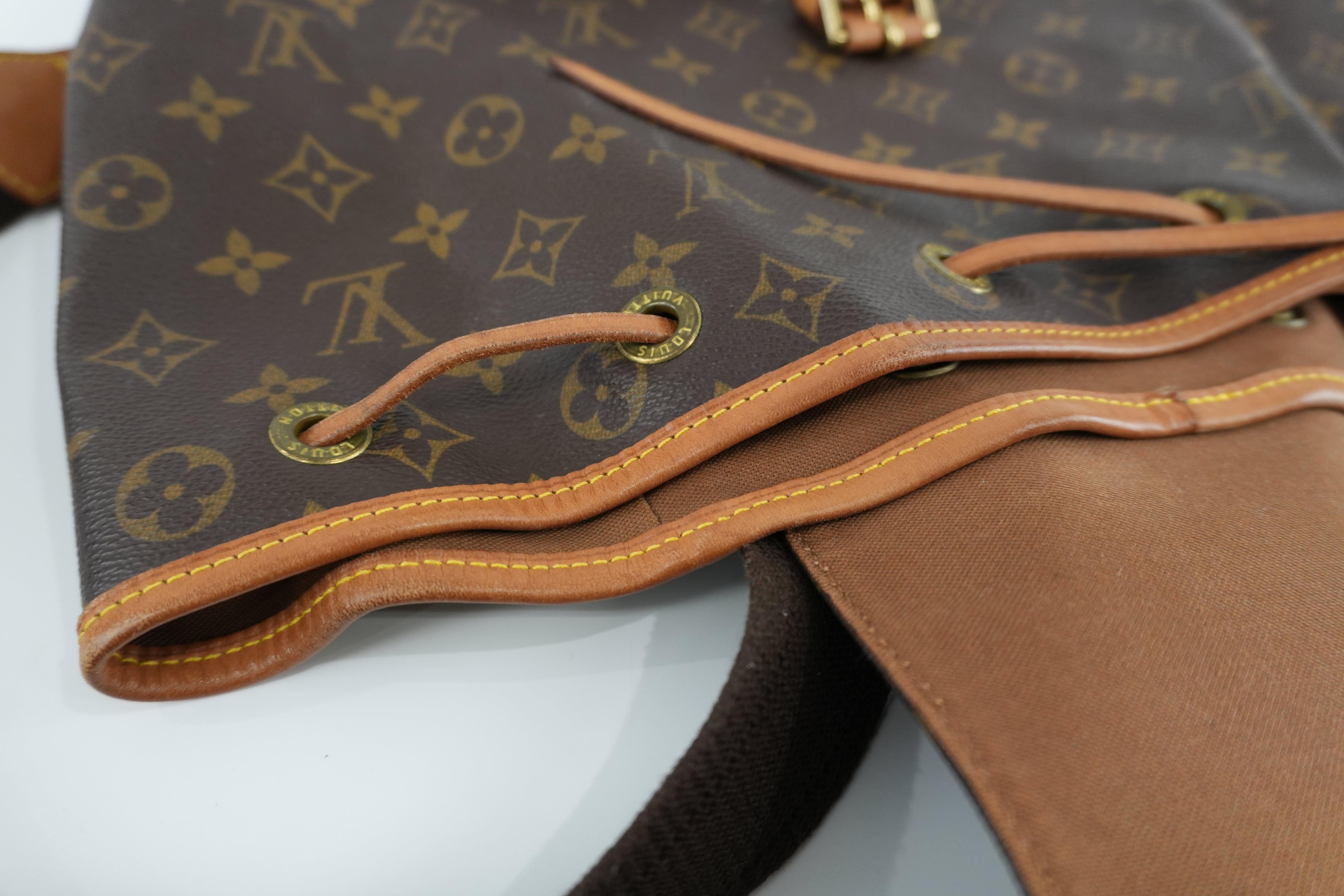 Louis Vuitton Monogram Montsouris GM Backpack Used