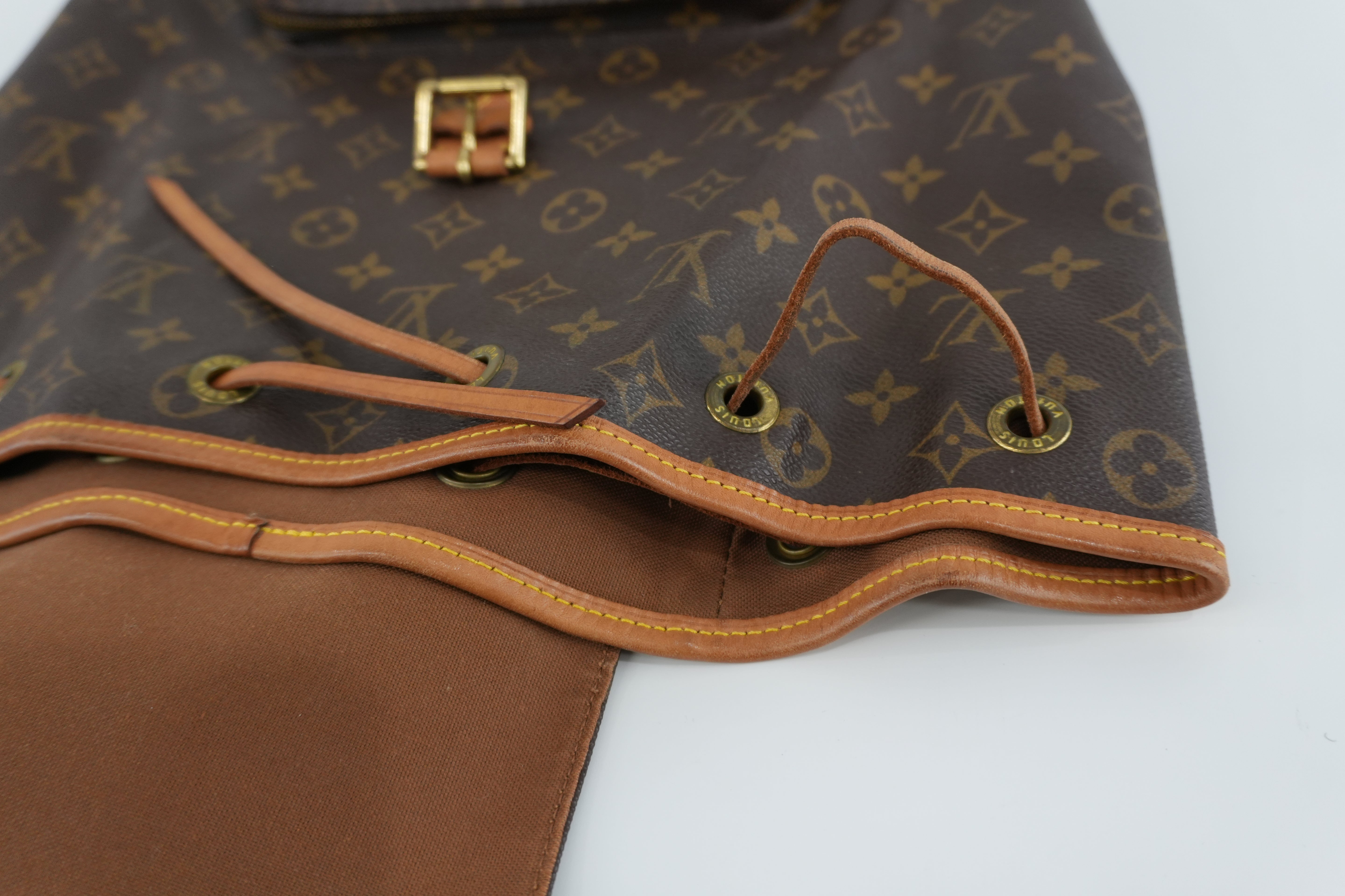 Louis Vuitton Monogram Montsouris GM Backpack Used