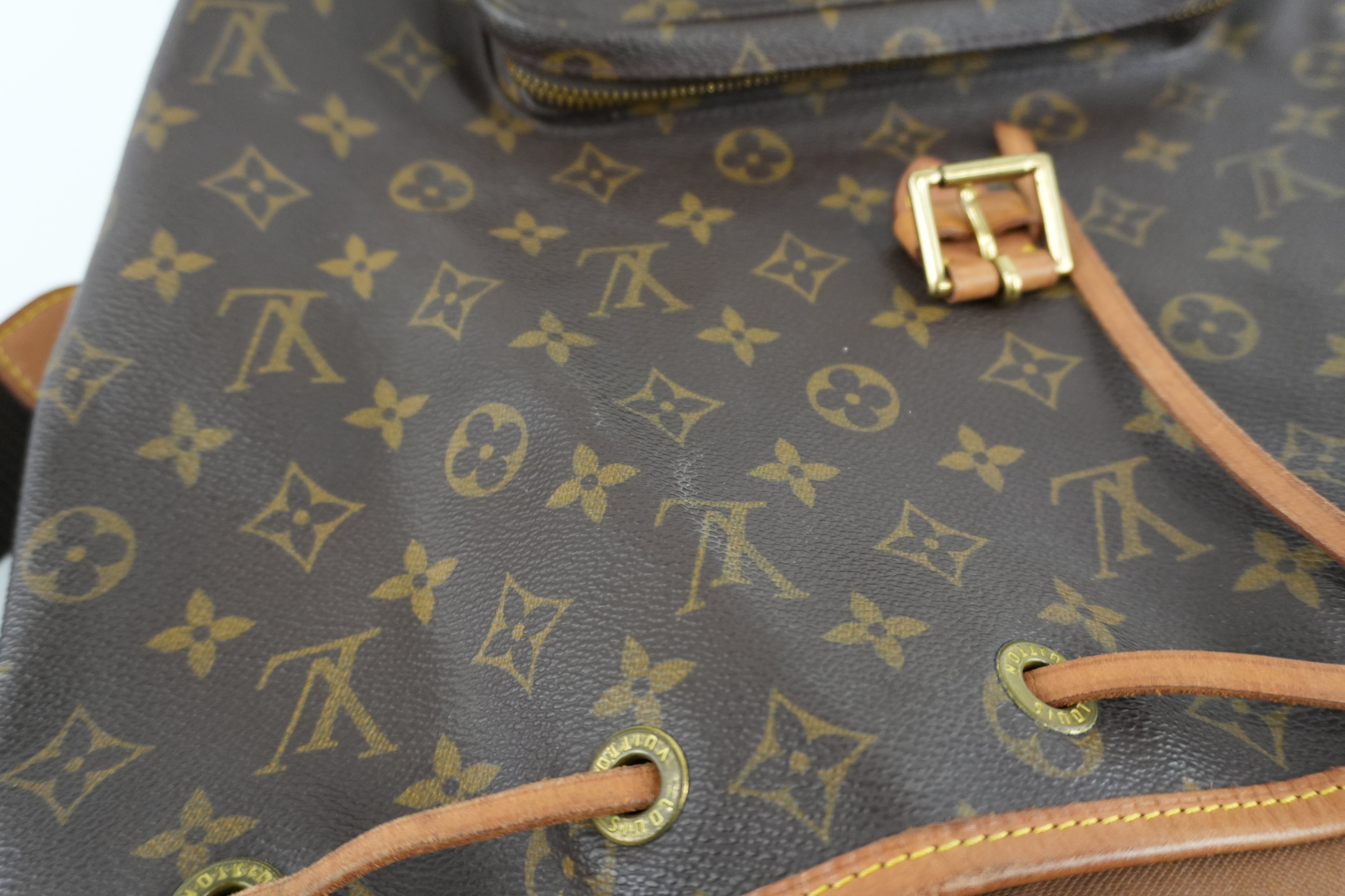 Louis Vuitton Monogram Montsouris GM Backpack Used