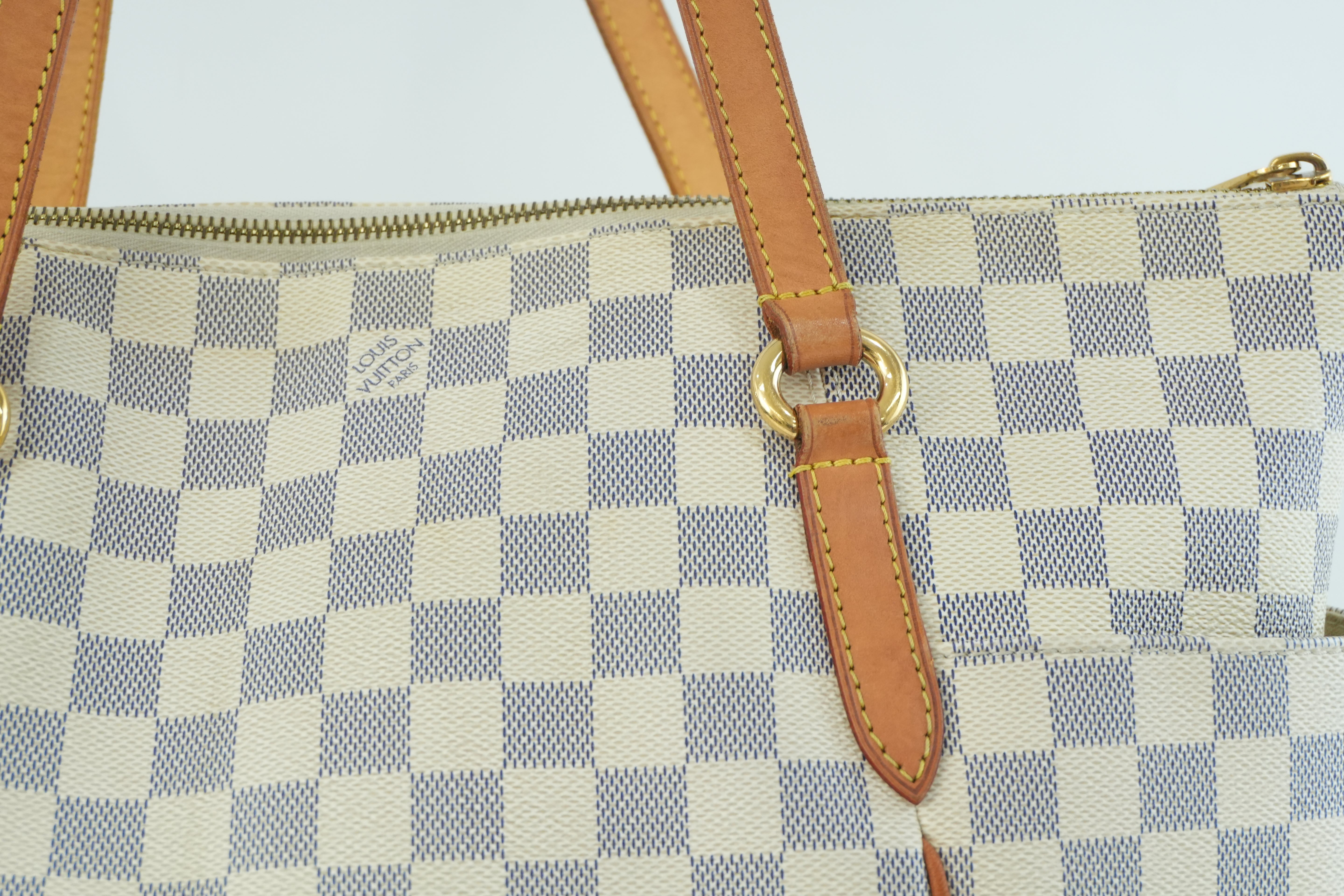 Louis Vuitton Damier Azur Totally MM Tote Bag Used