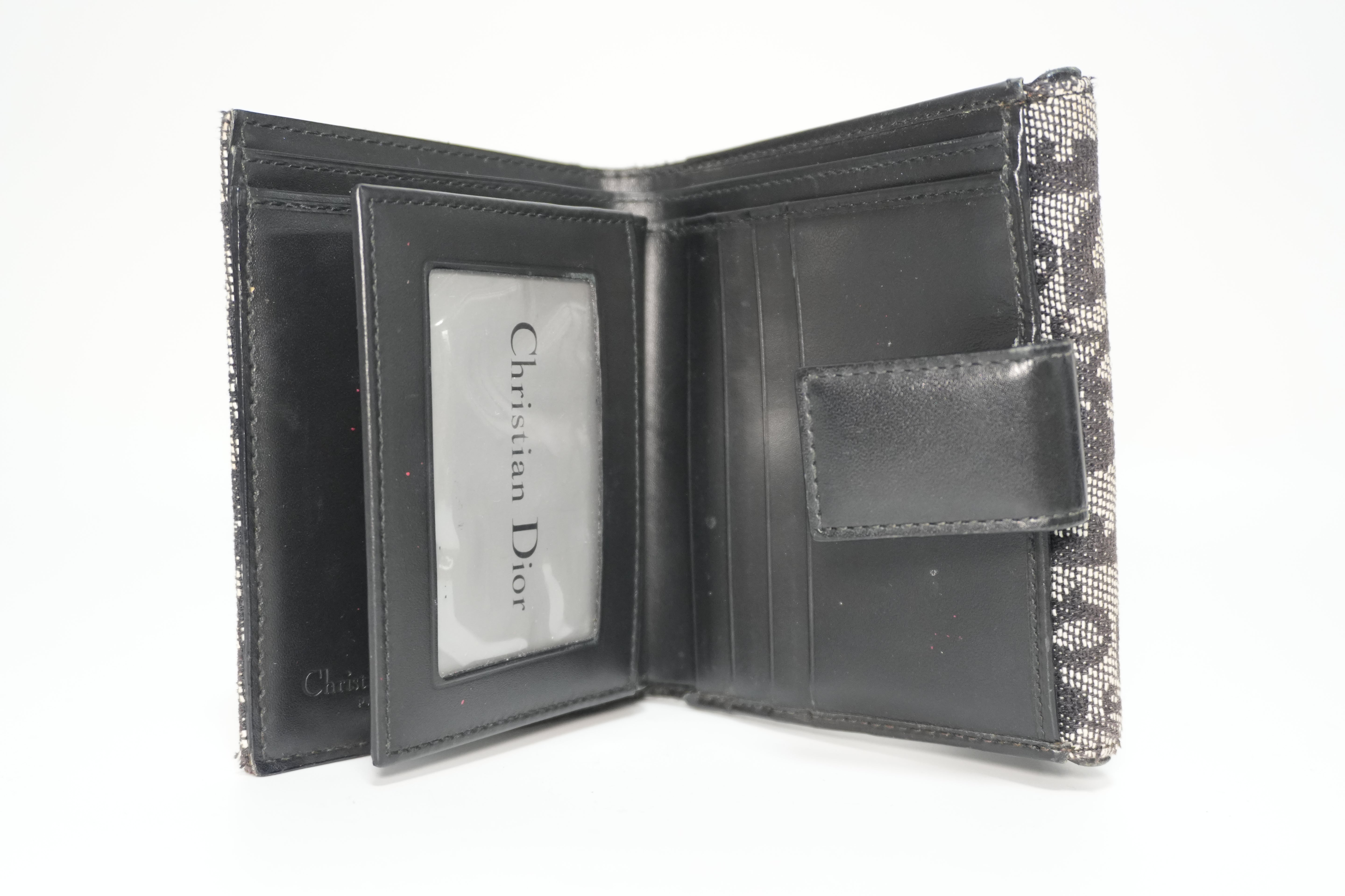 Christian Dior Trotter Saddle Compact Wallet Used