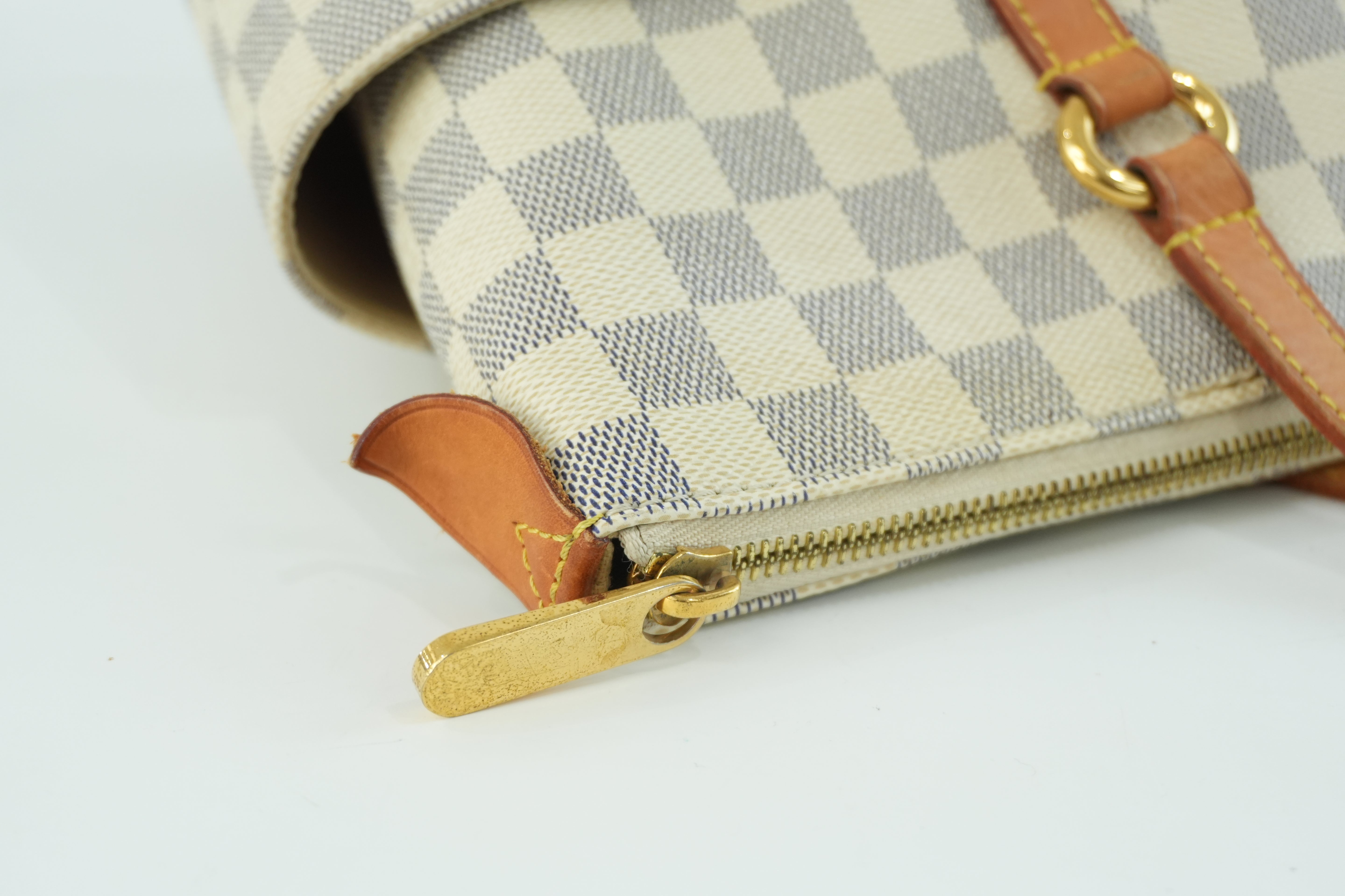 Louis Vuitton Damier Azur Totally MM Tote Bag Used