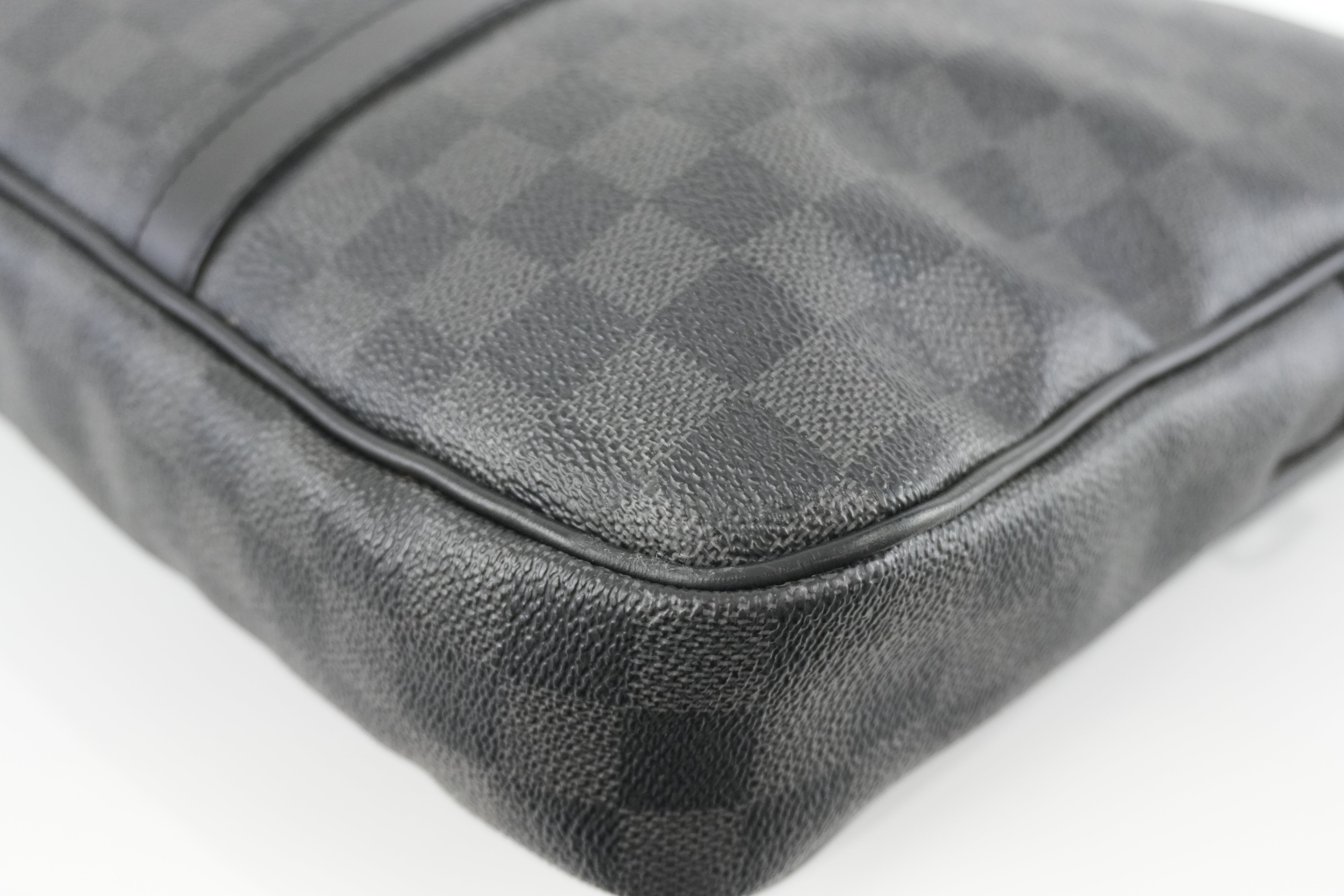 Louis Vuitton Damier Graphite Porte Documents Voyage Briefcase Used