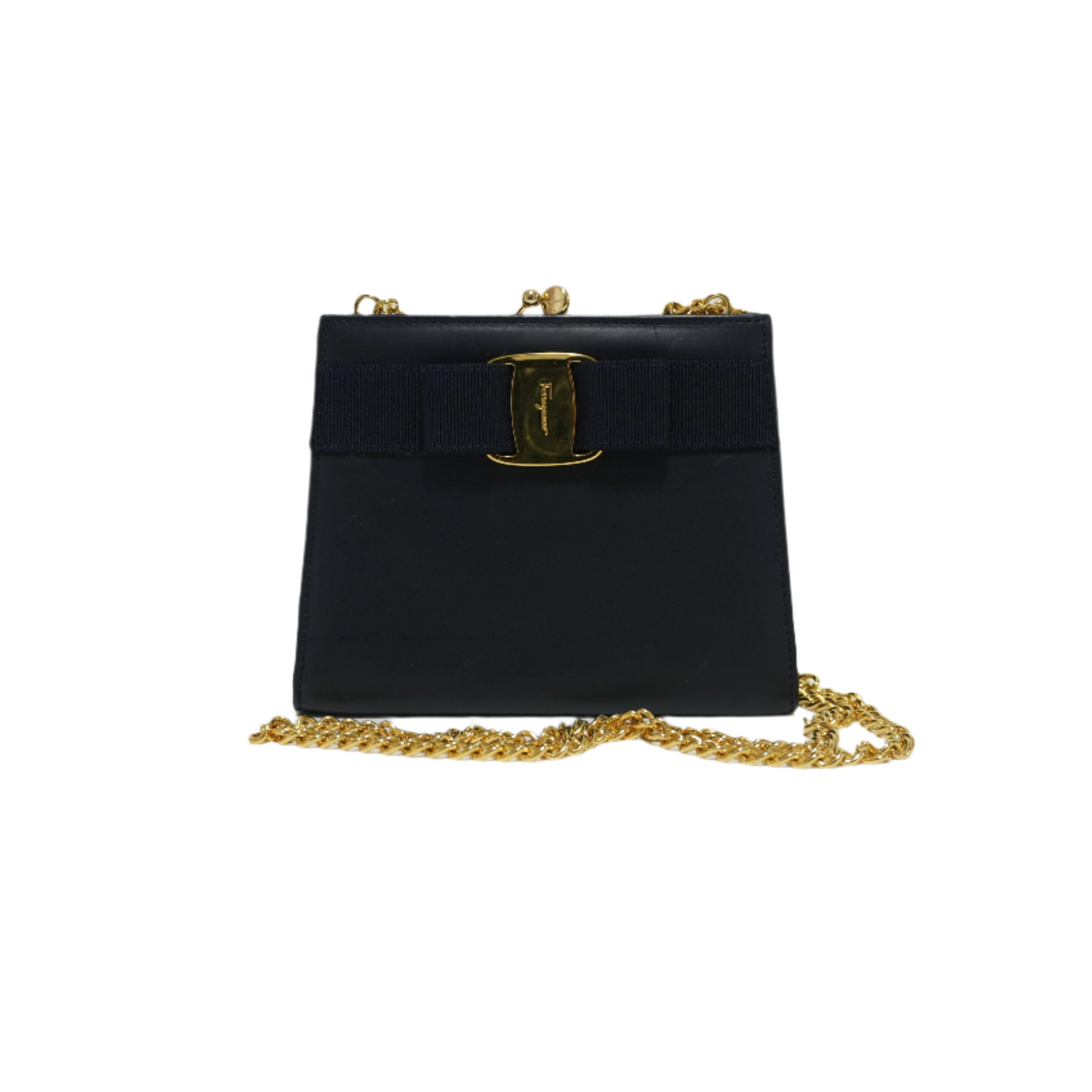 Ferragamo Mini Chain Shoulder Bag Used