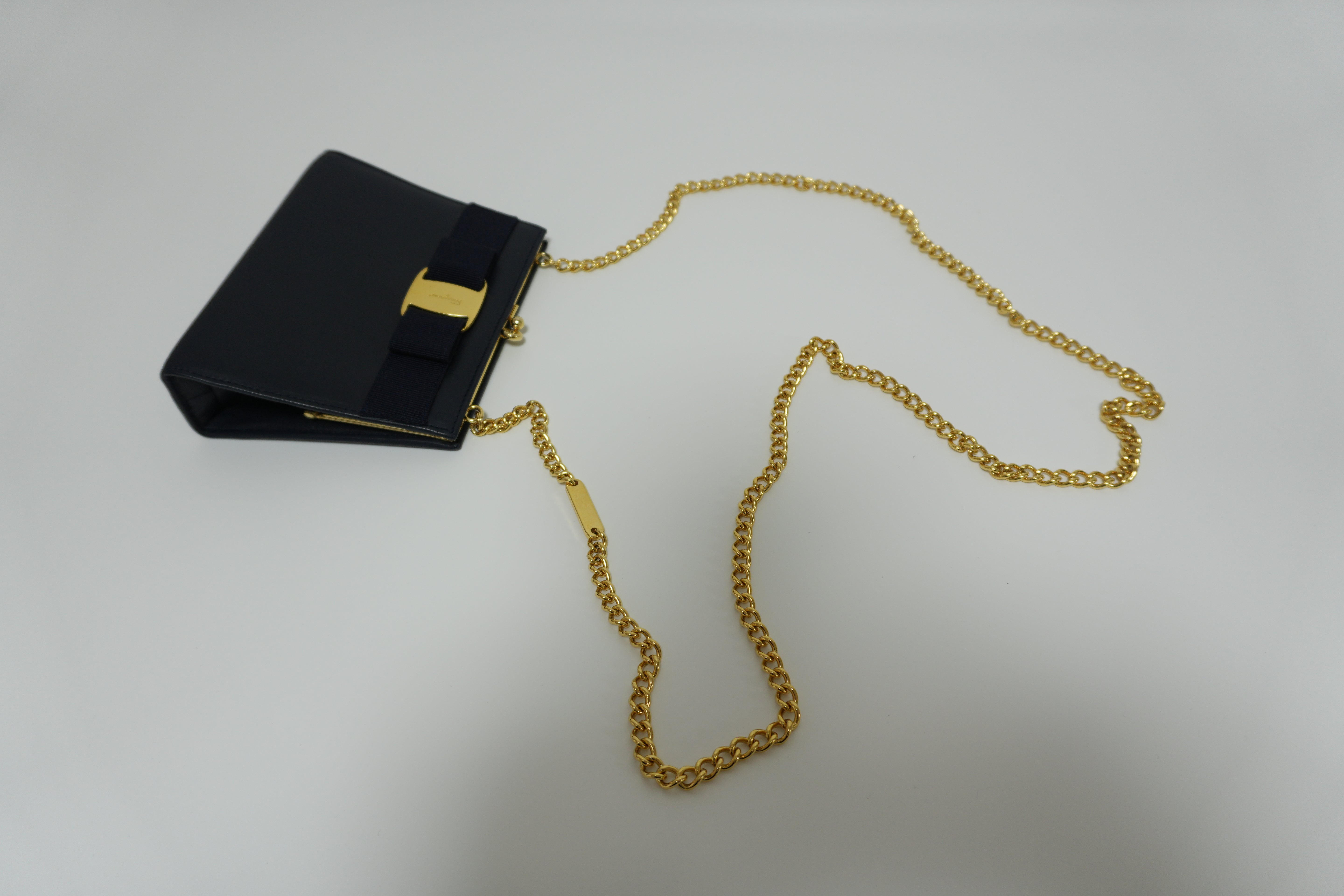 Ferragamo Mini Chain Shoulder Bag Used