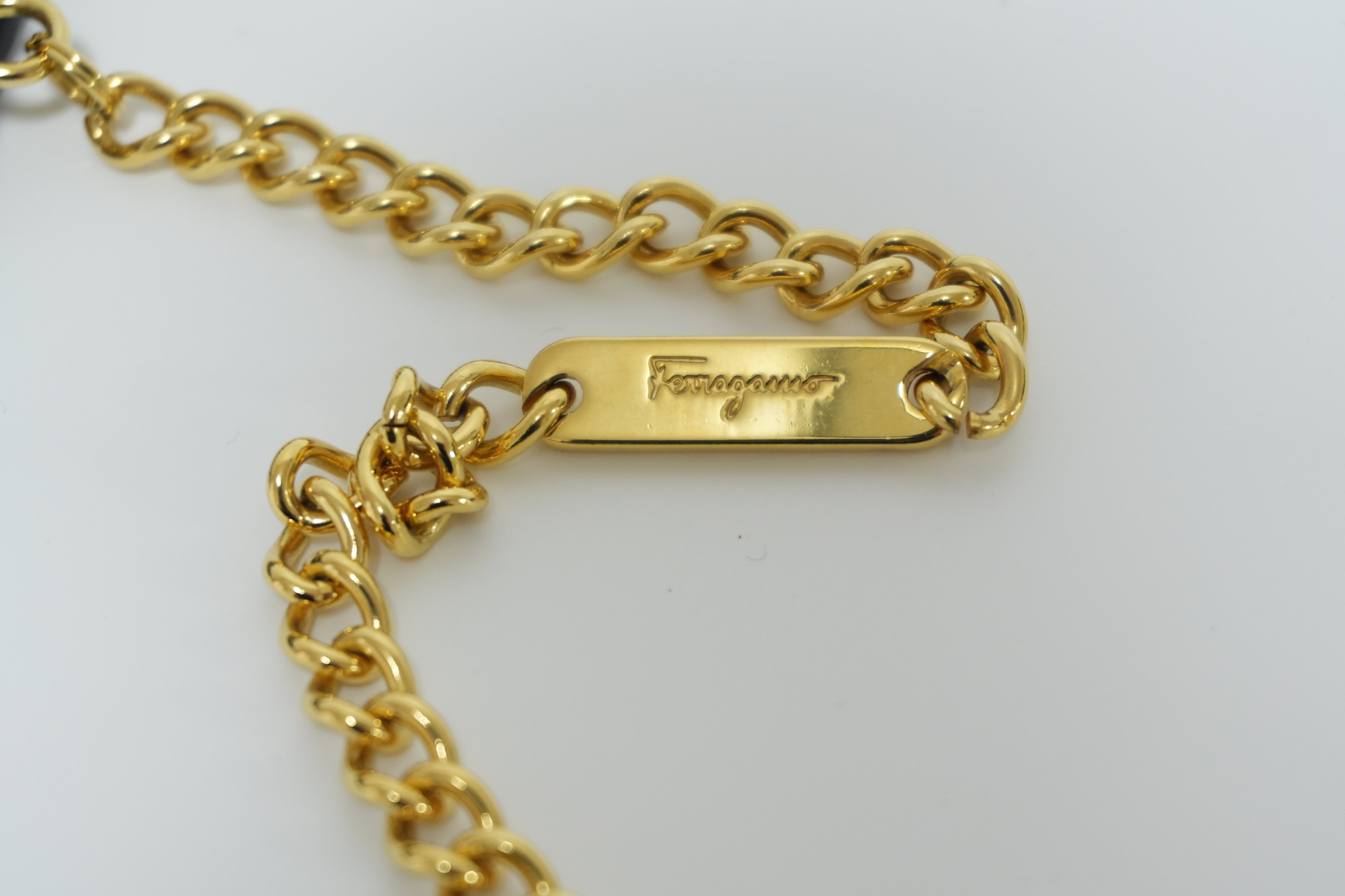 Ferragamo Mini Chain Shoulder Bag Used