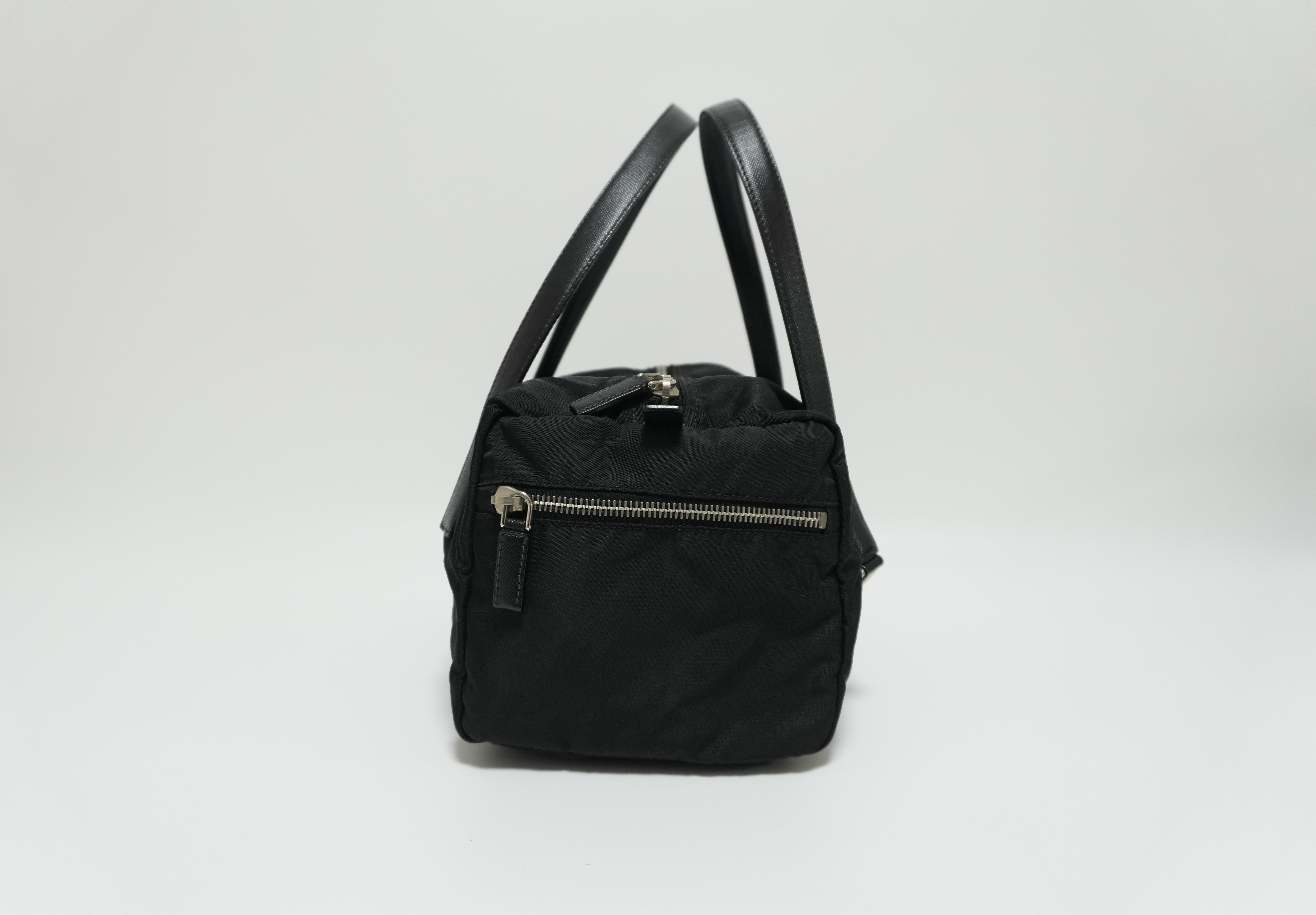 Prada Nylon Pocono Shoulder Bag Black Used