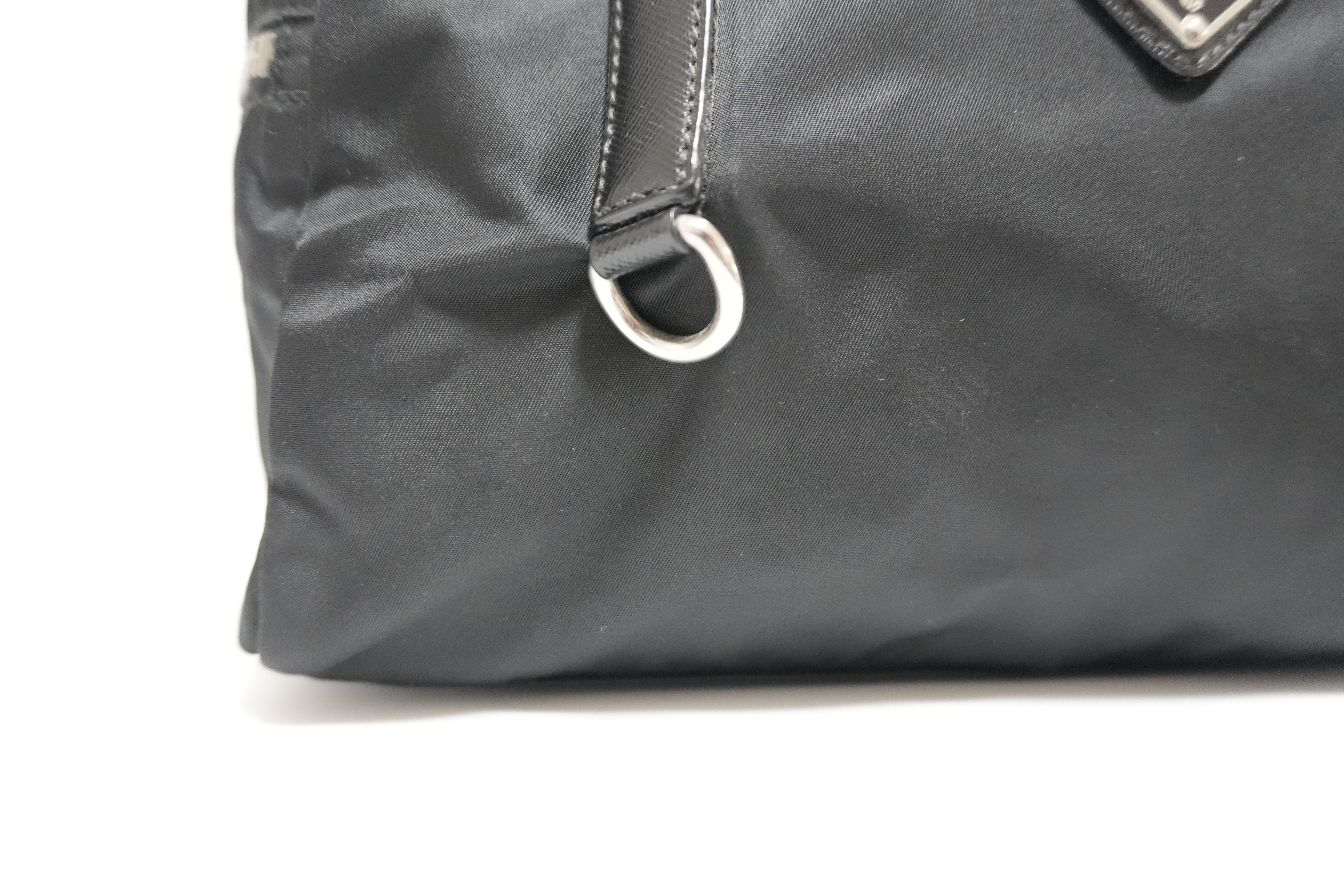 Prada Nylon Pocono Shoulder Bag Black Used