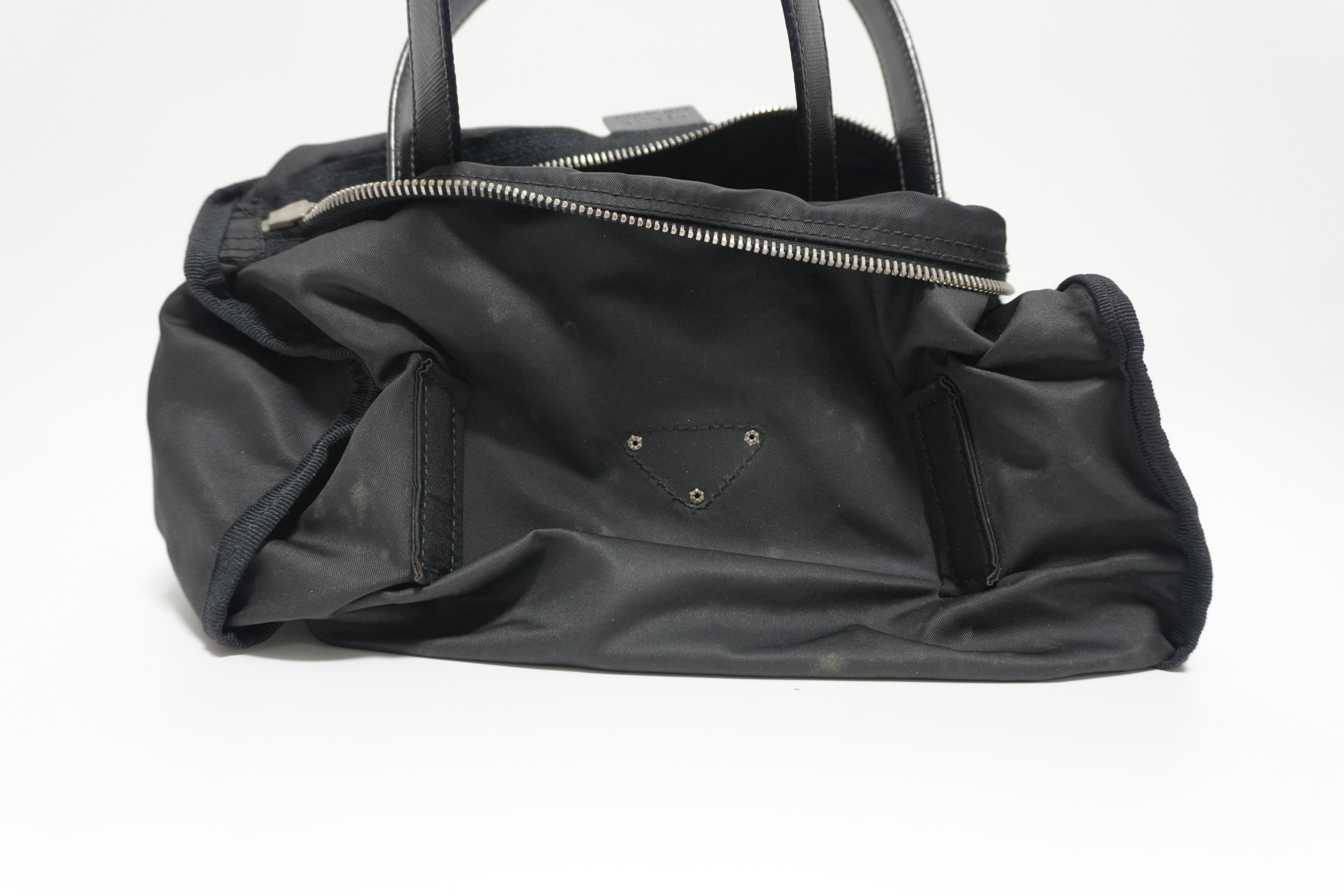 Prada Nylon Pocono Shoulder Bag Black Used