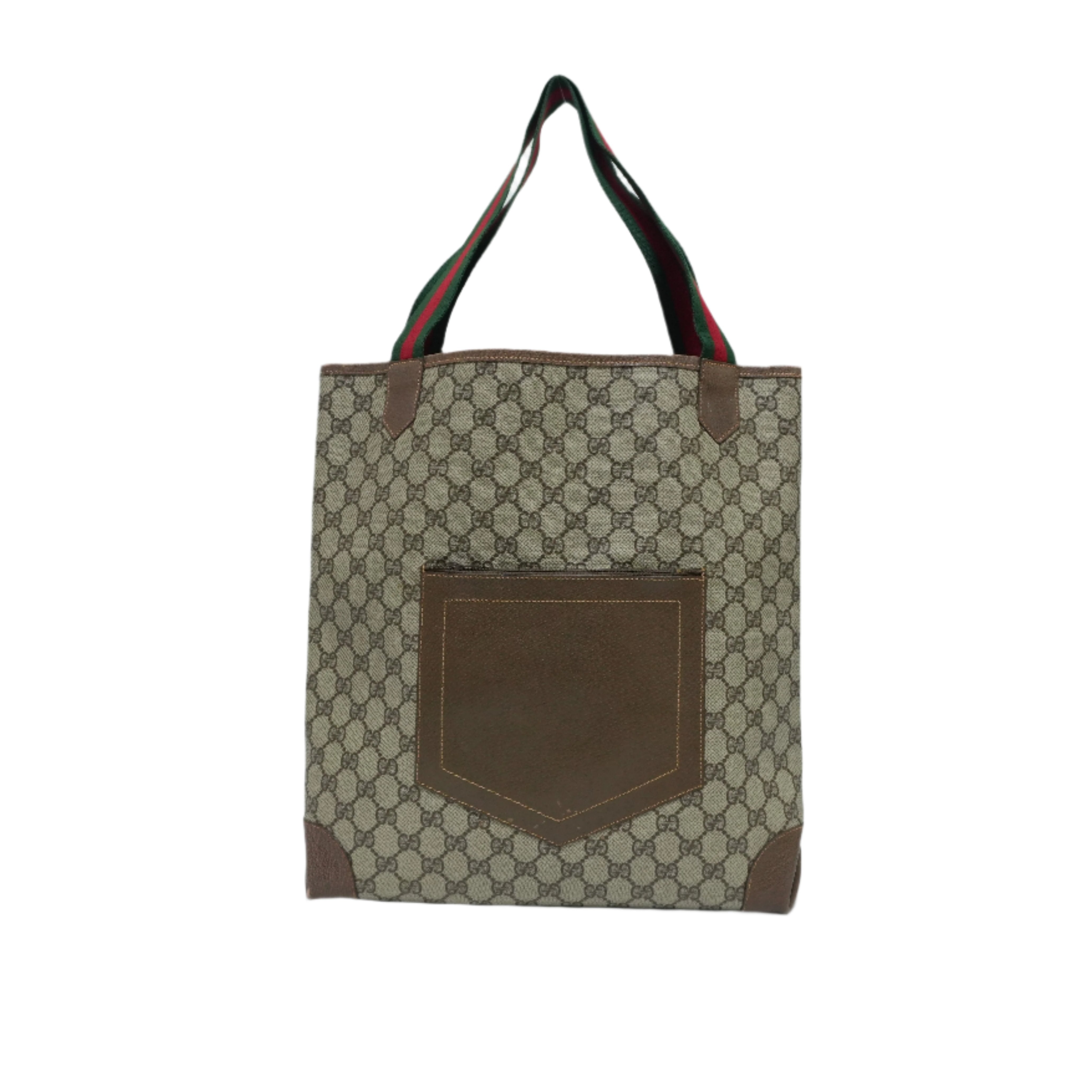 Gucci Slim Tote Bag Sheryline Strap Brown Used