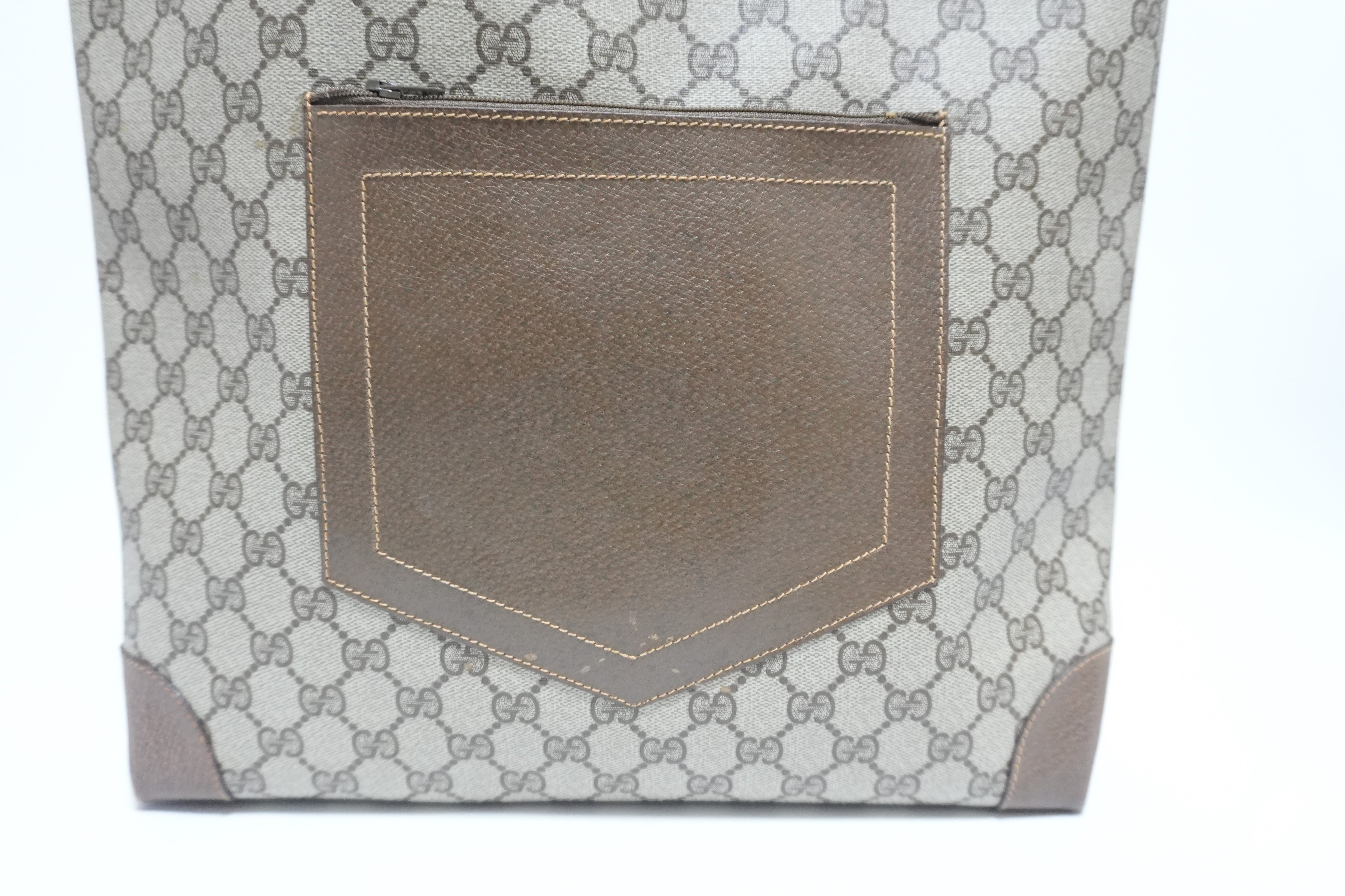 Gucci Slim Tote Bag Sheryline Strap Brown Used