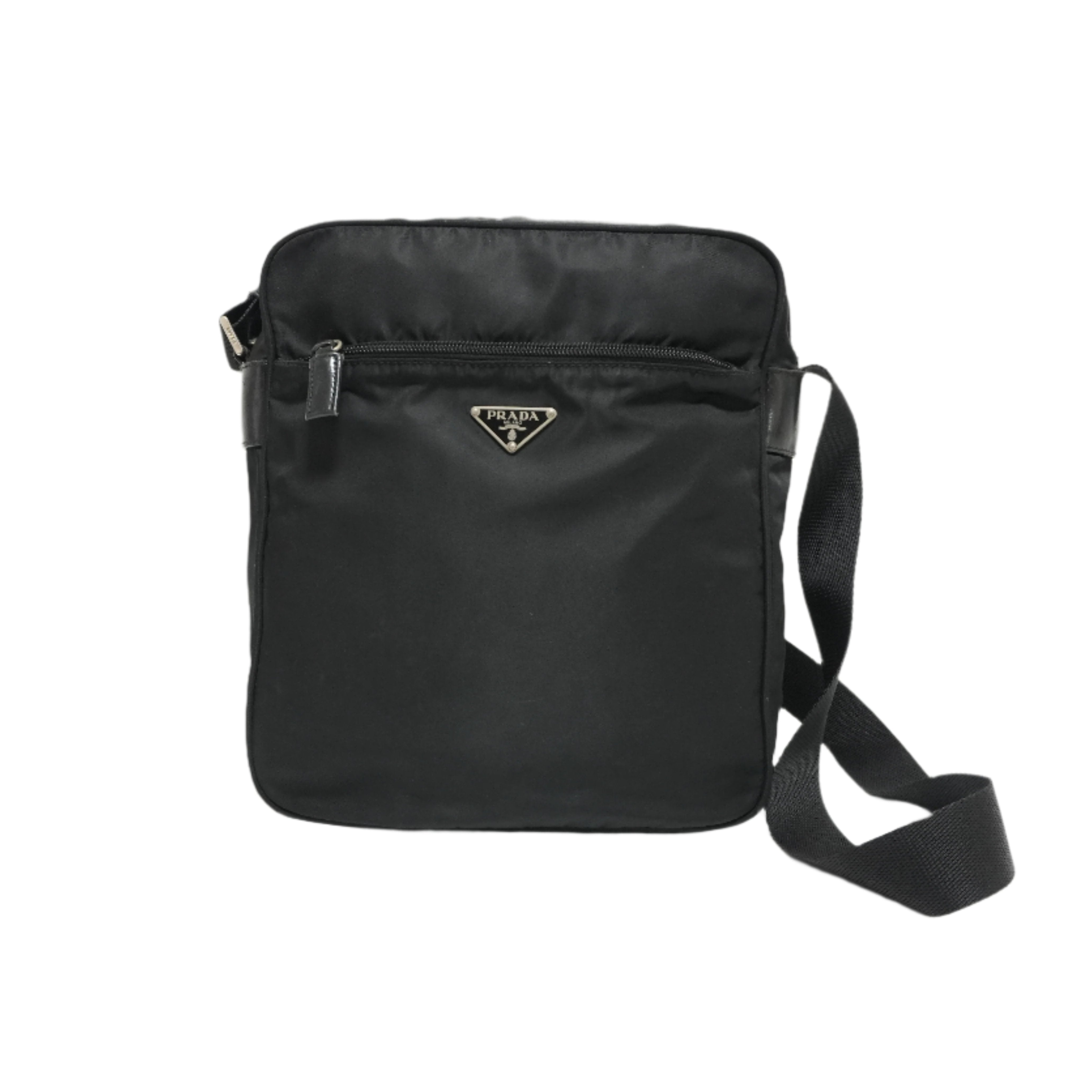 Prada Nylon Crossbody Bag Black Used