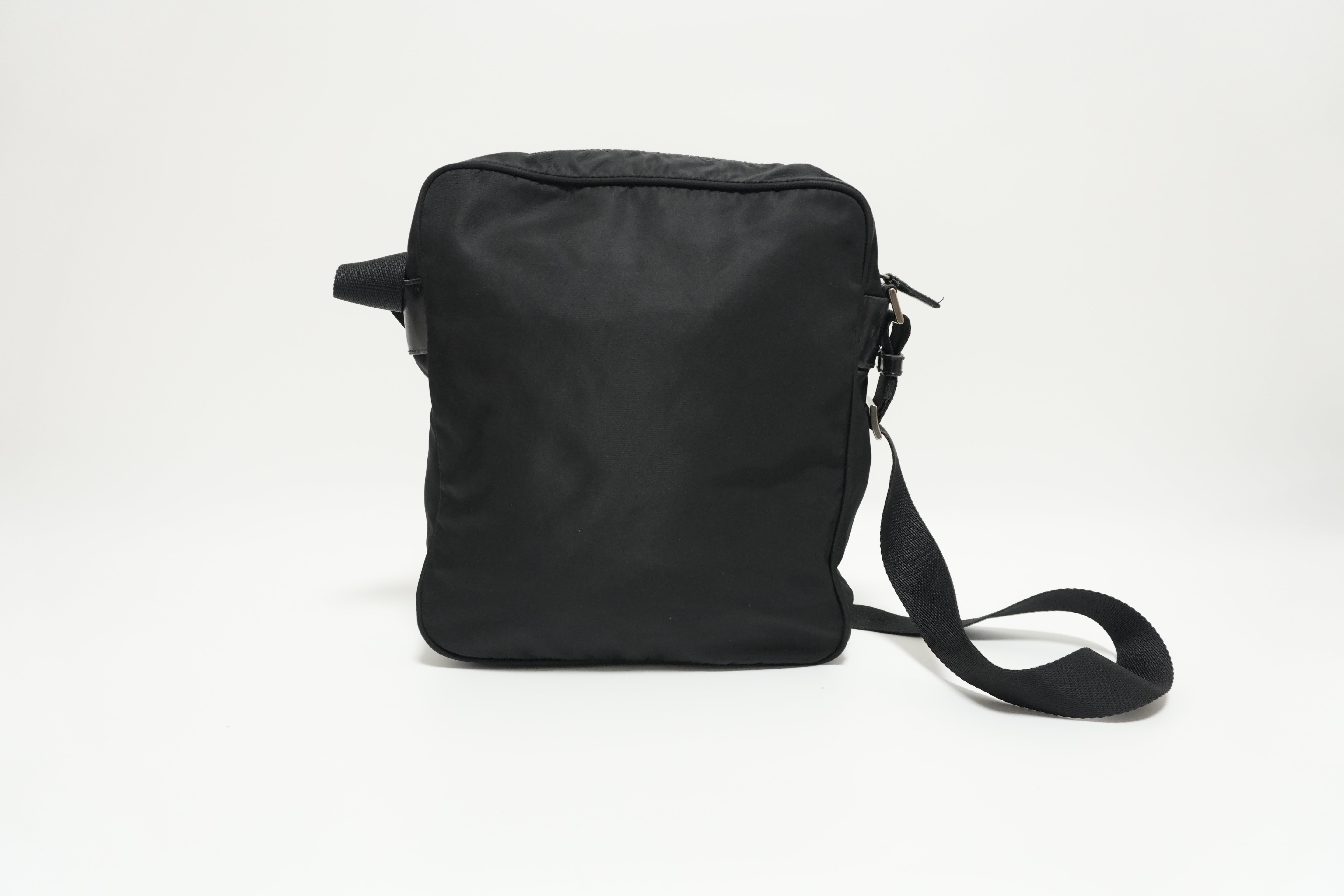 Prada Nylon Crossbody Bag Black Used