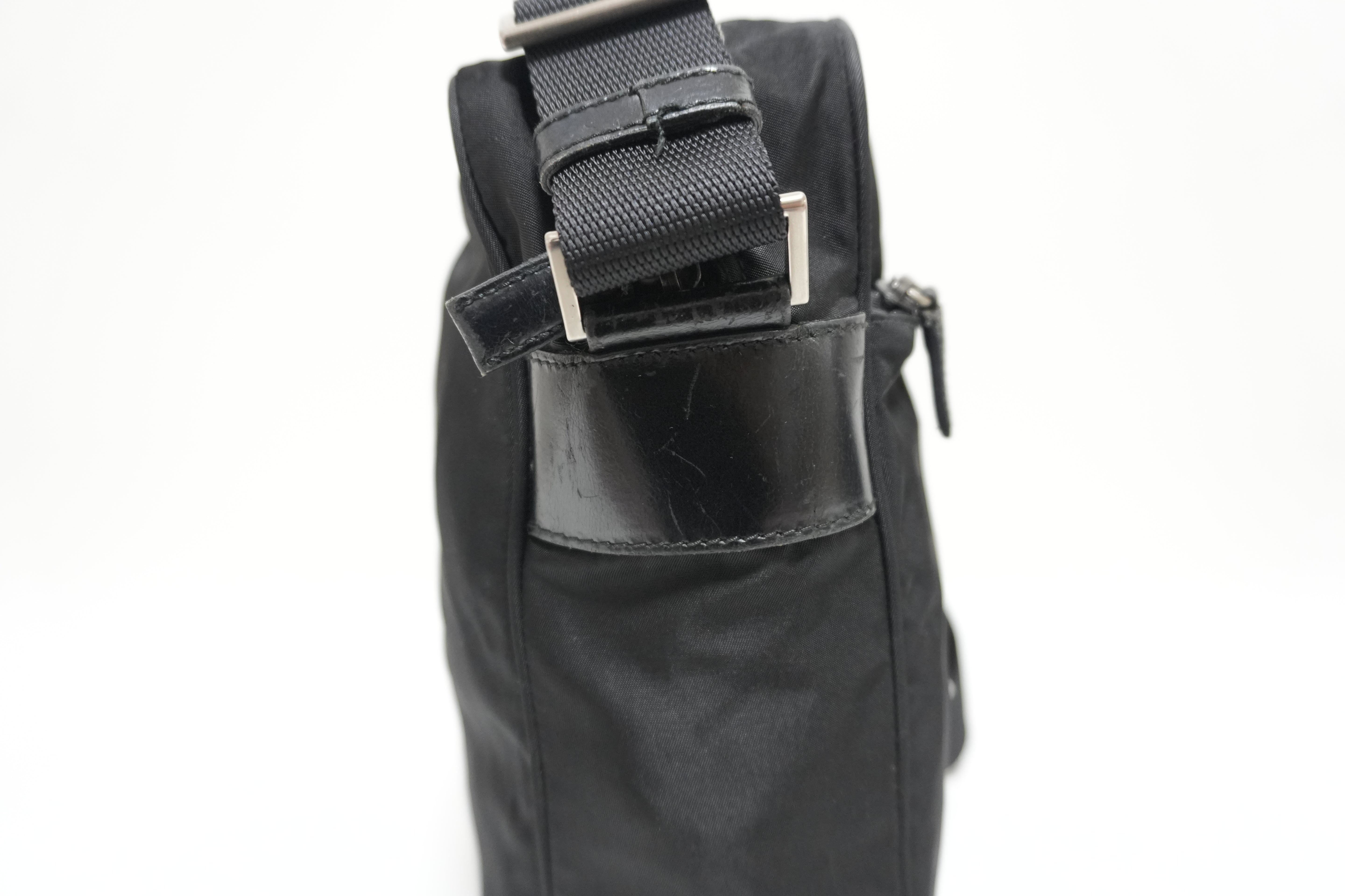 Prada Nylon Crossbody Bag Black Used