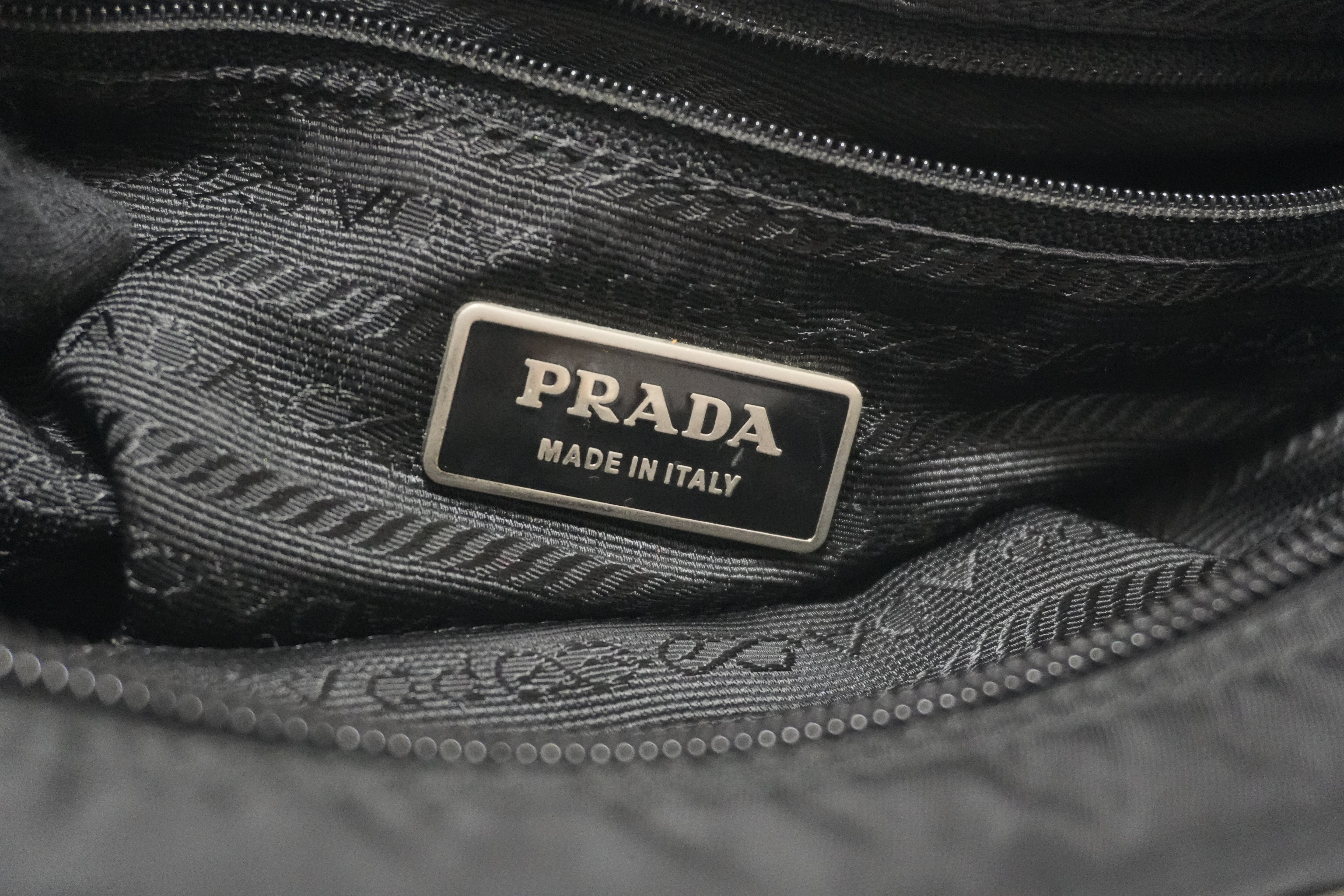 Prada Nylon Crossbody Bag Black Used