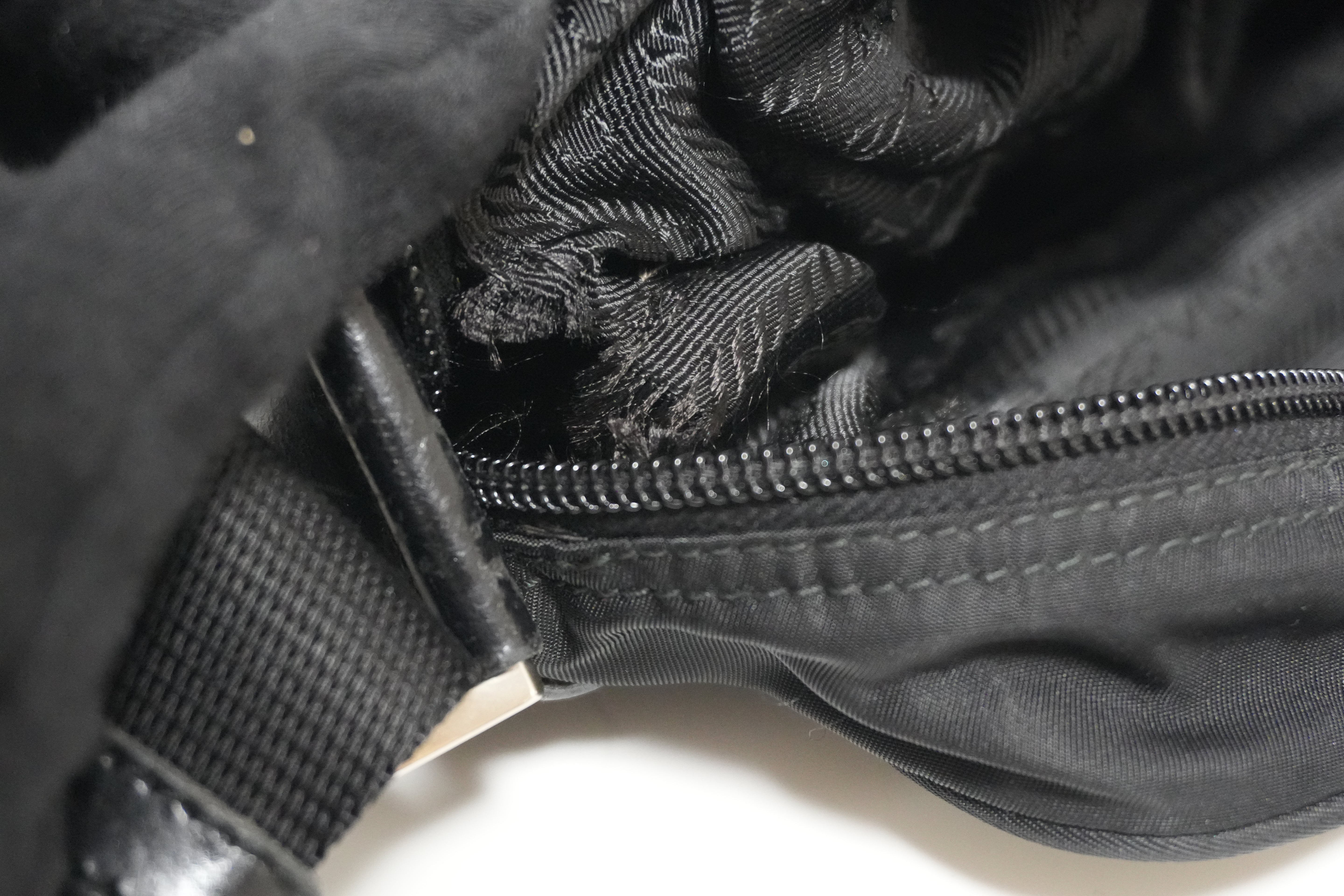 Prada Nylon Crossbody Bag Black Used