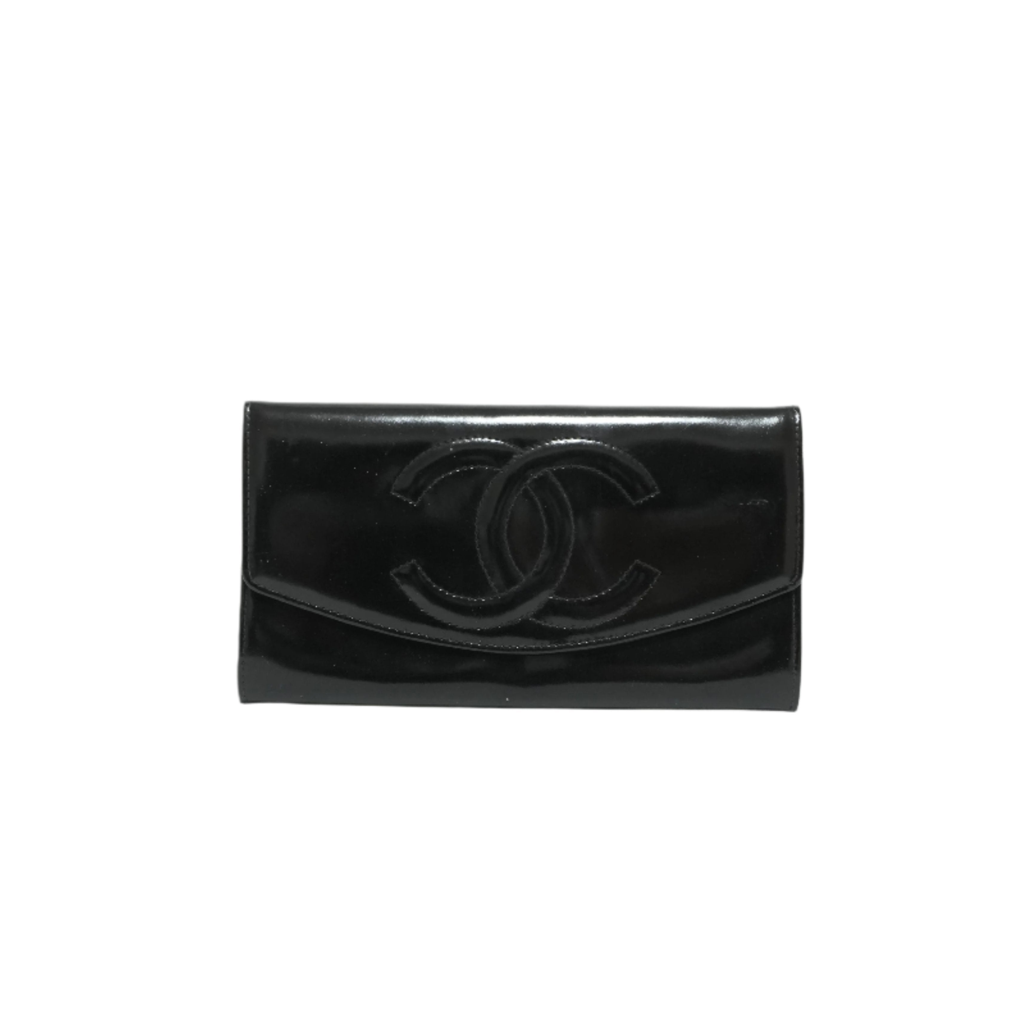 Chanel Patent Wallet Used