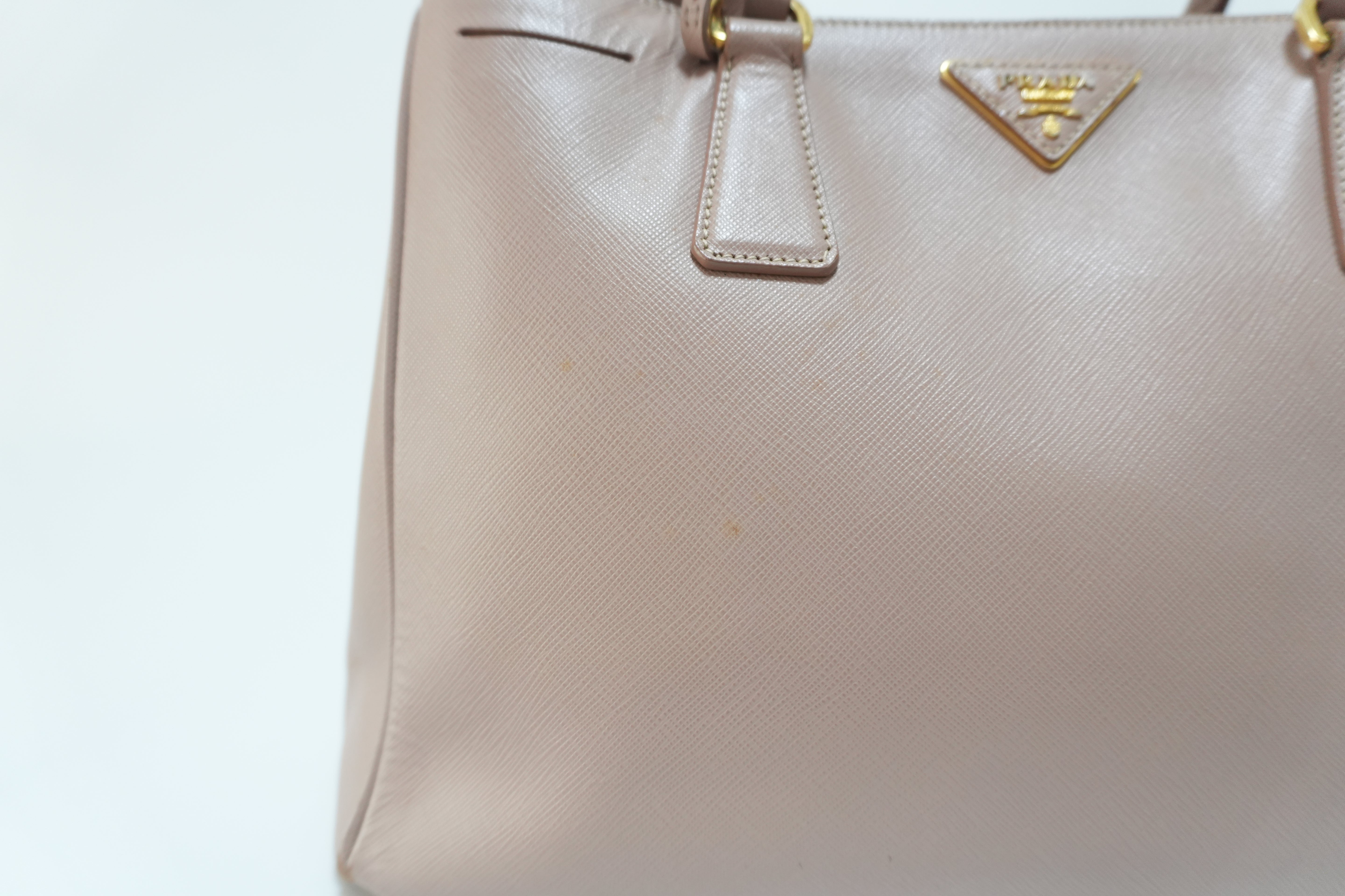 Prada Saffiano Two Way Bag Pink Used