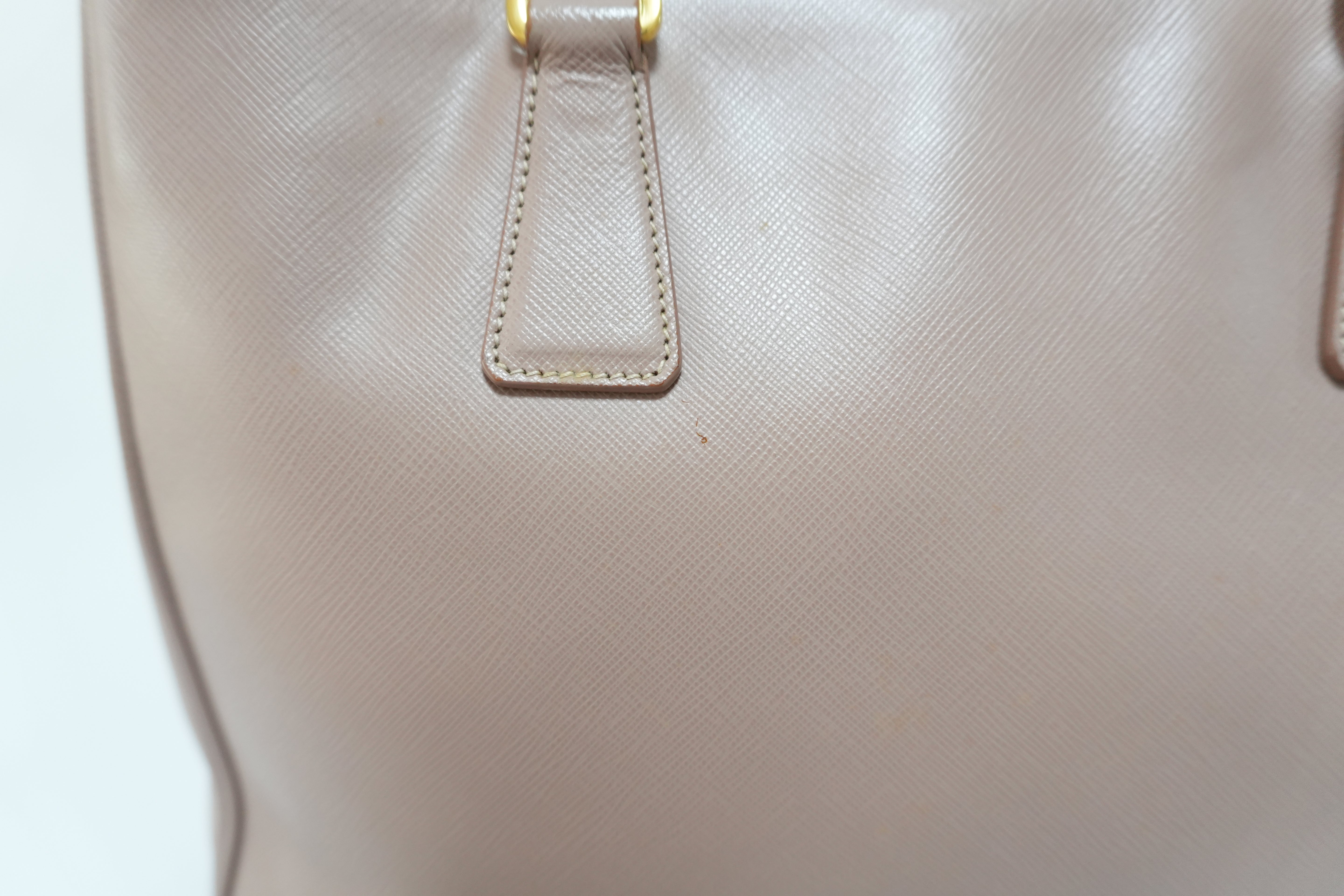 Prada Saffiano Two Way Bag Pink Used