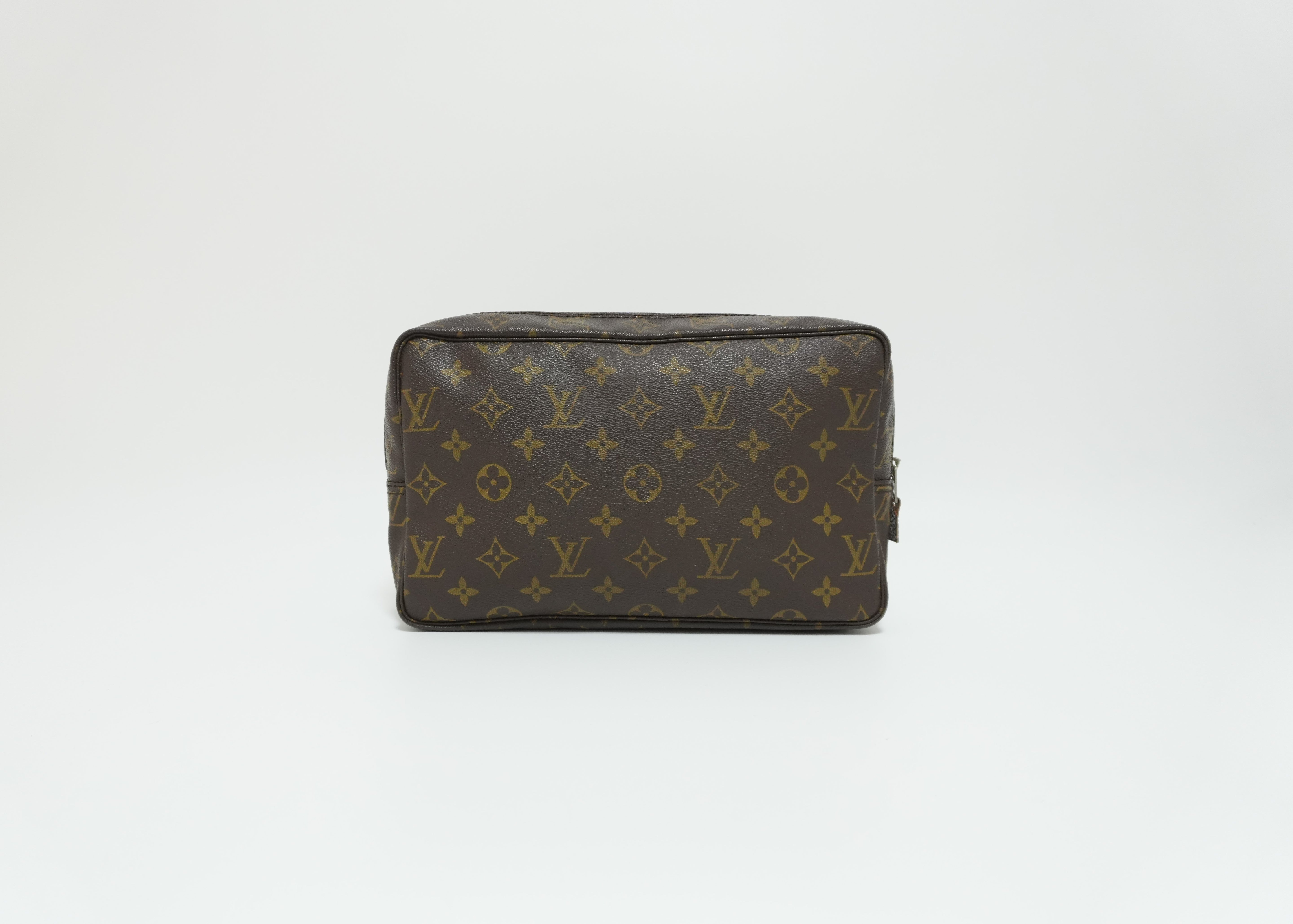 Louis Vuitton Monogram Trousse 28 Brown Used