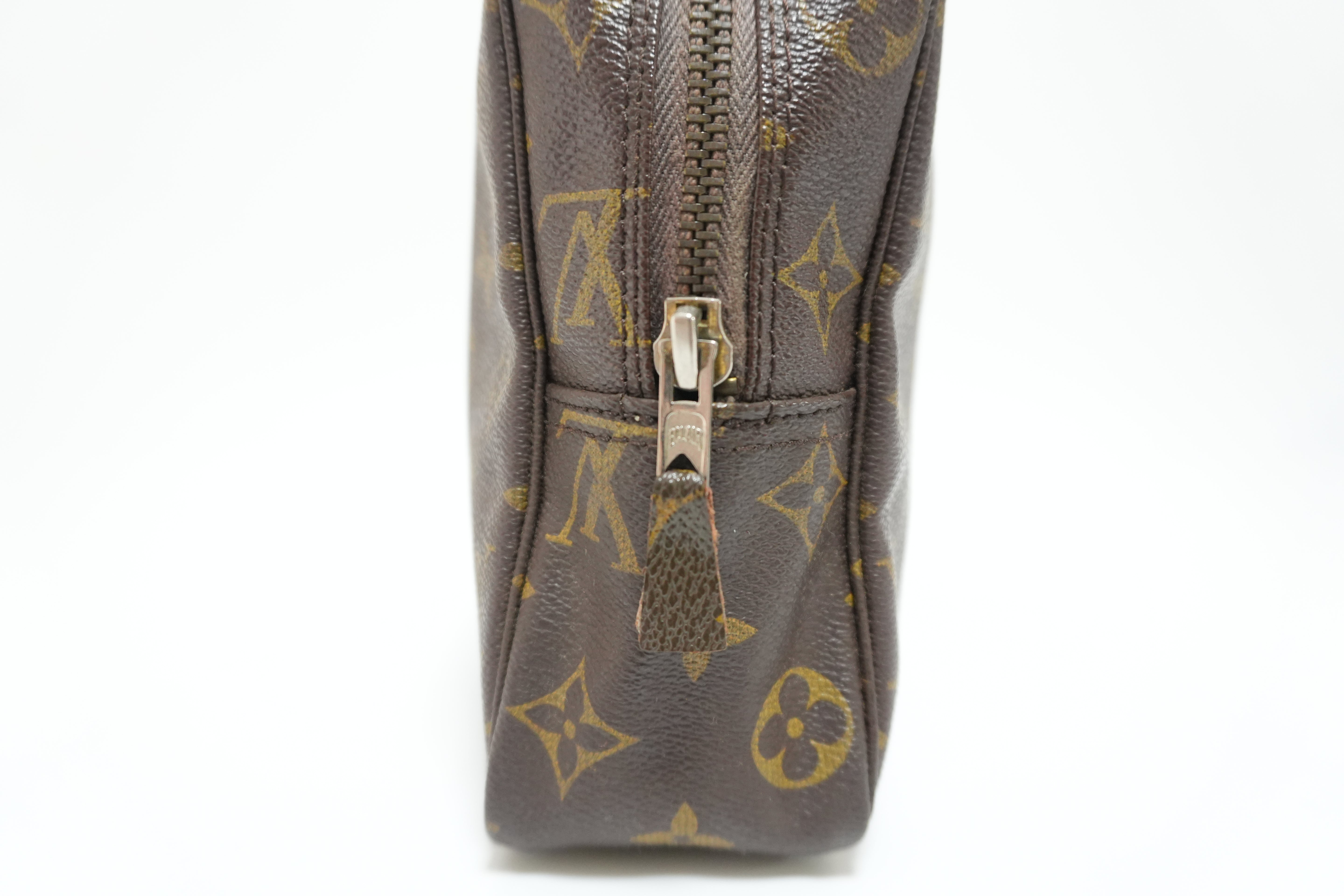 Louis Vuitton Monogram Trousse 28 Brown Used