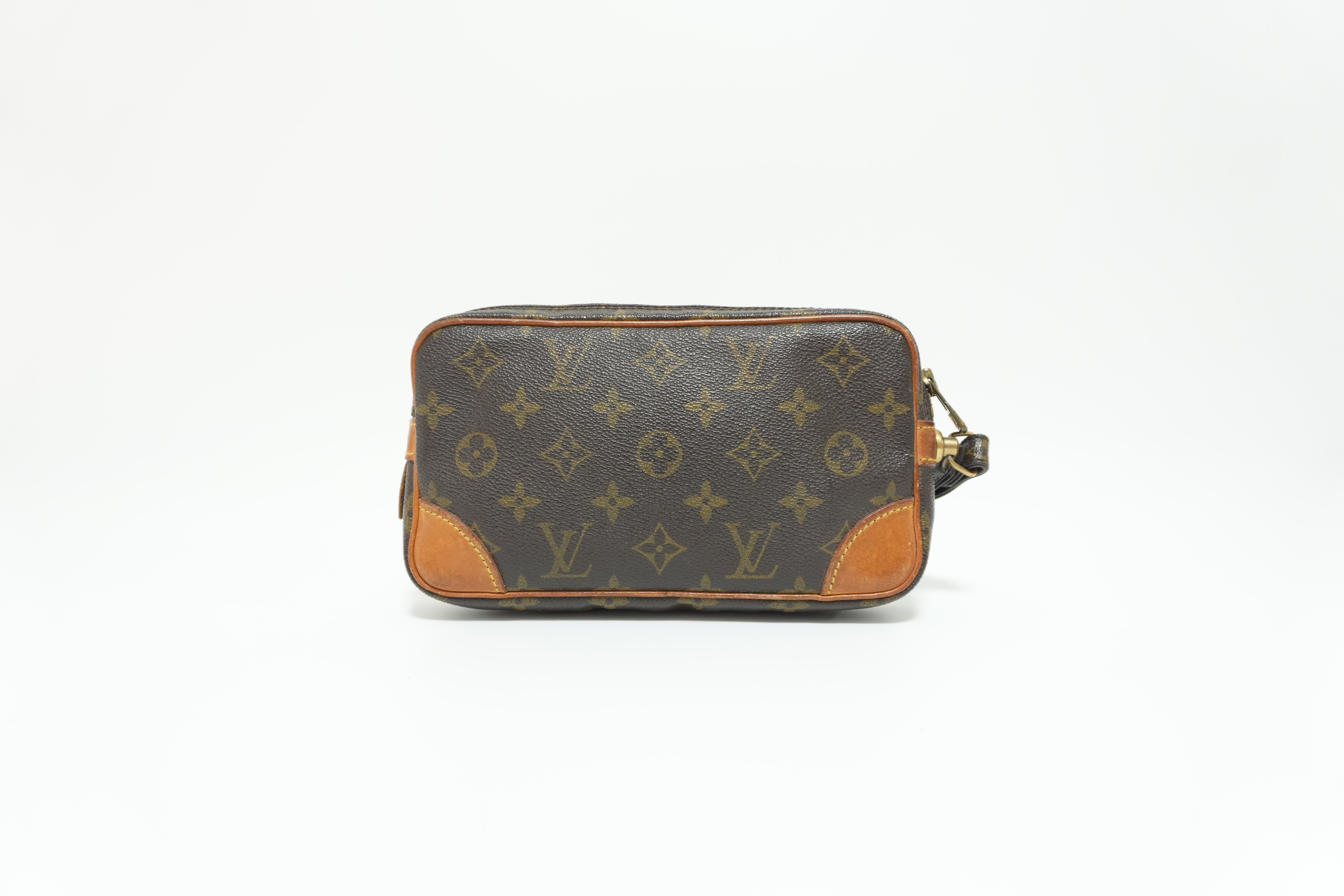 Louis Vuitton Marly Dragonne PM Clutch Brown Used