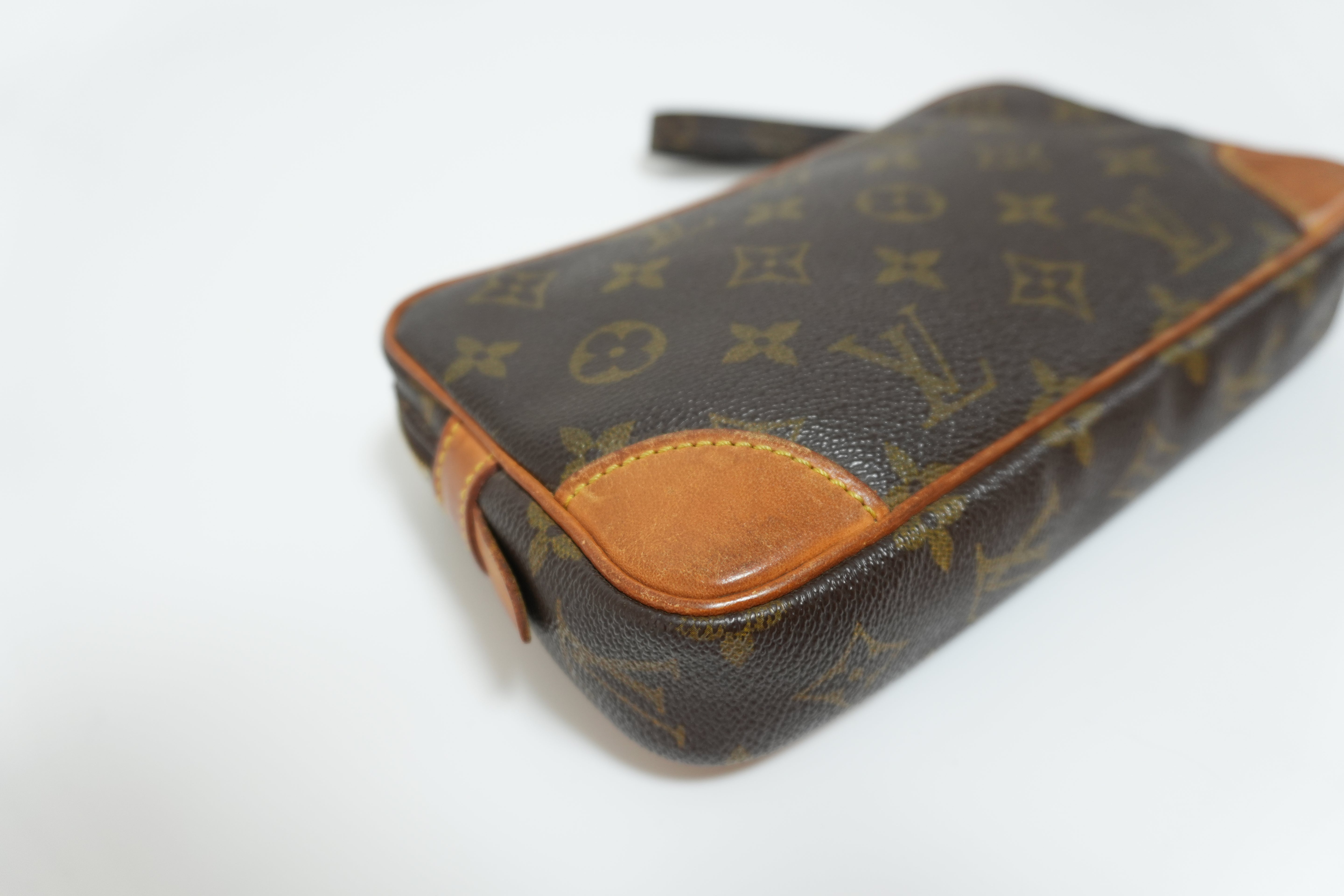 Louis Vuitton Marly Dragonne PM Clutch Brown Used