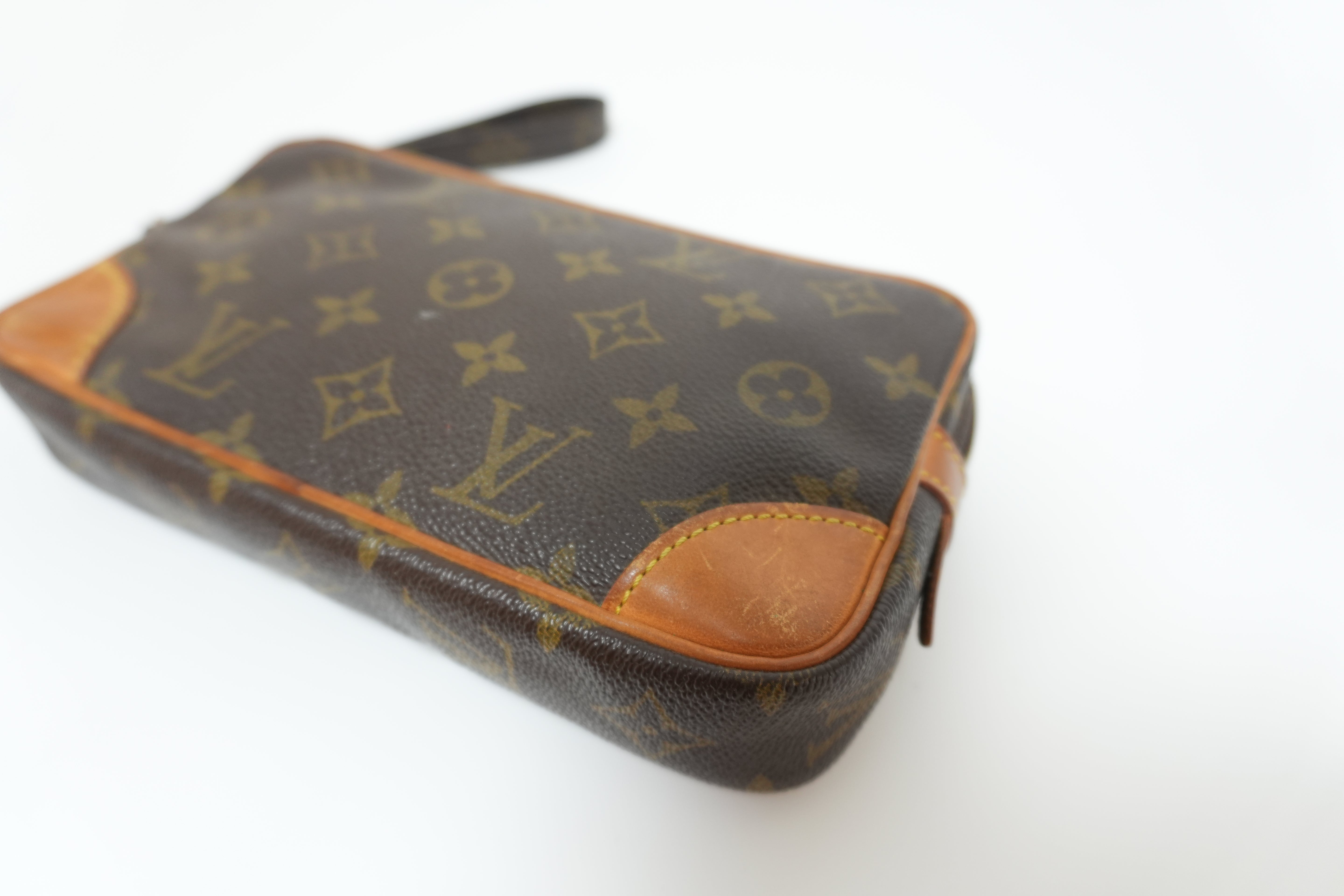 Louis Vuitton Marly Dragonne PM Clutch Brown Used