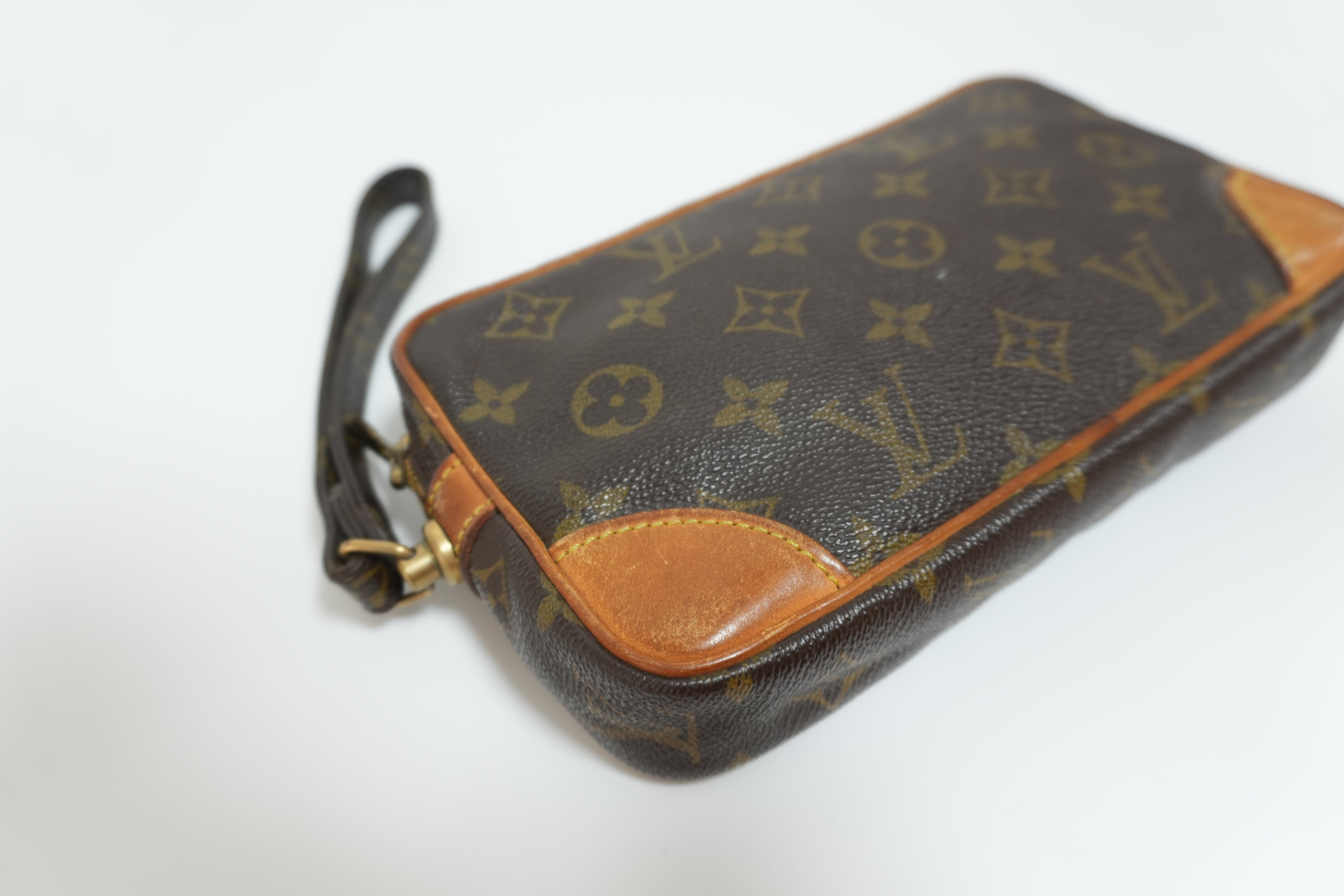 Louis Vuitton Marly Dragonne PM Clutch Brown Used