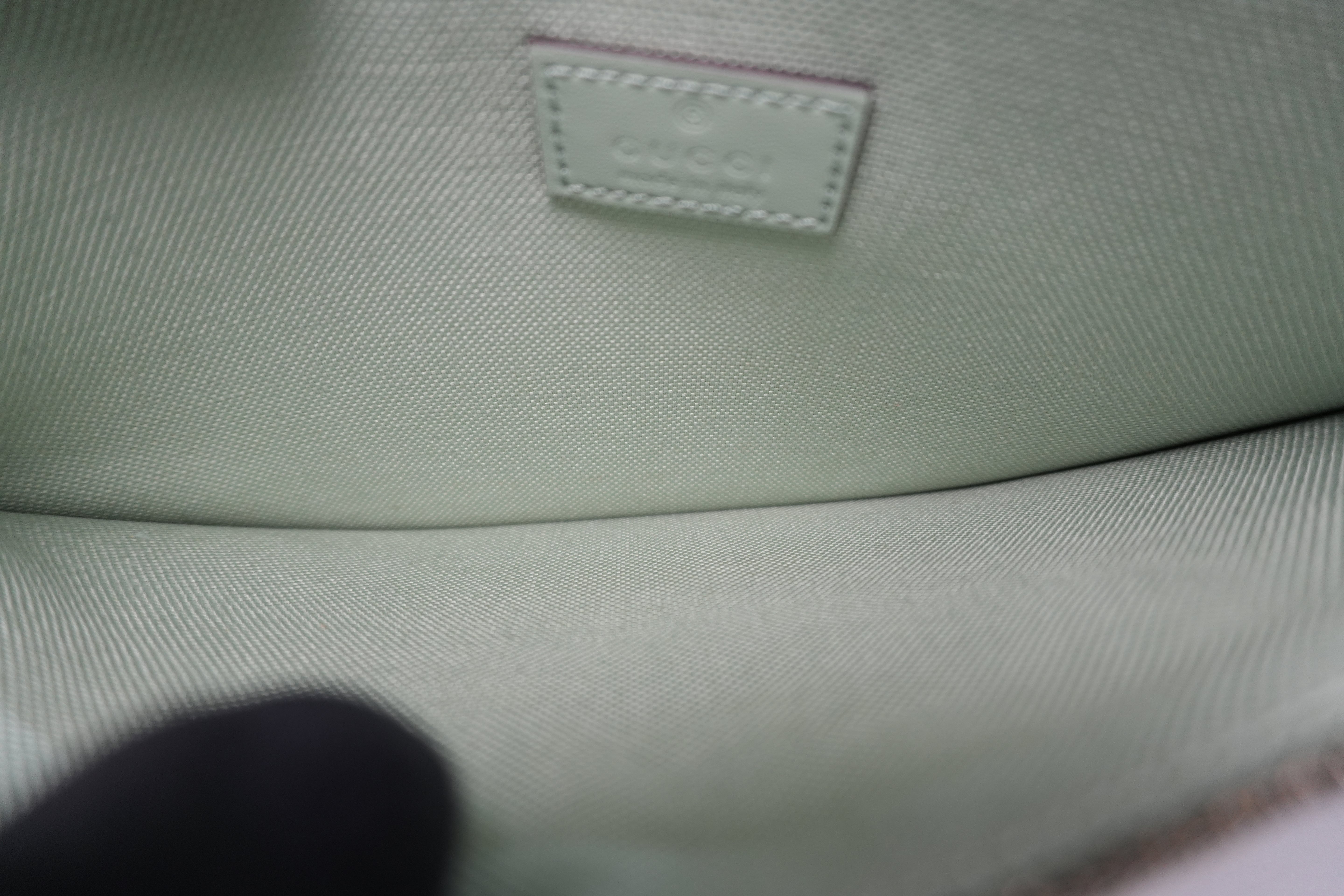 Pre-owned Gucci Large Ophidia GG Tote Bag Green Used