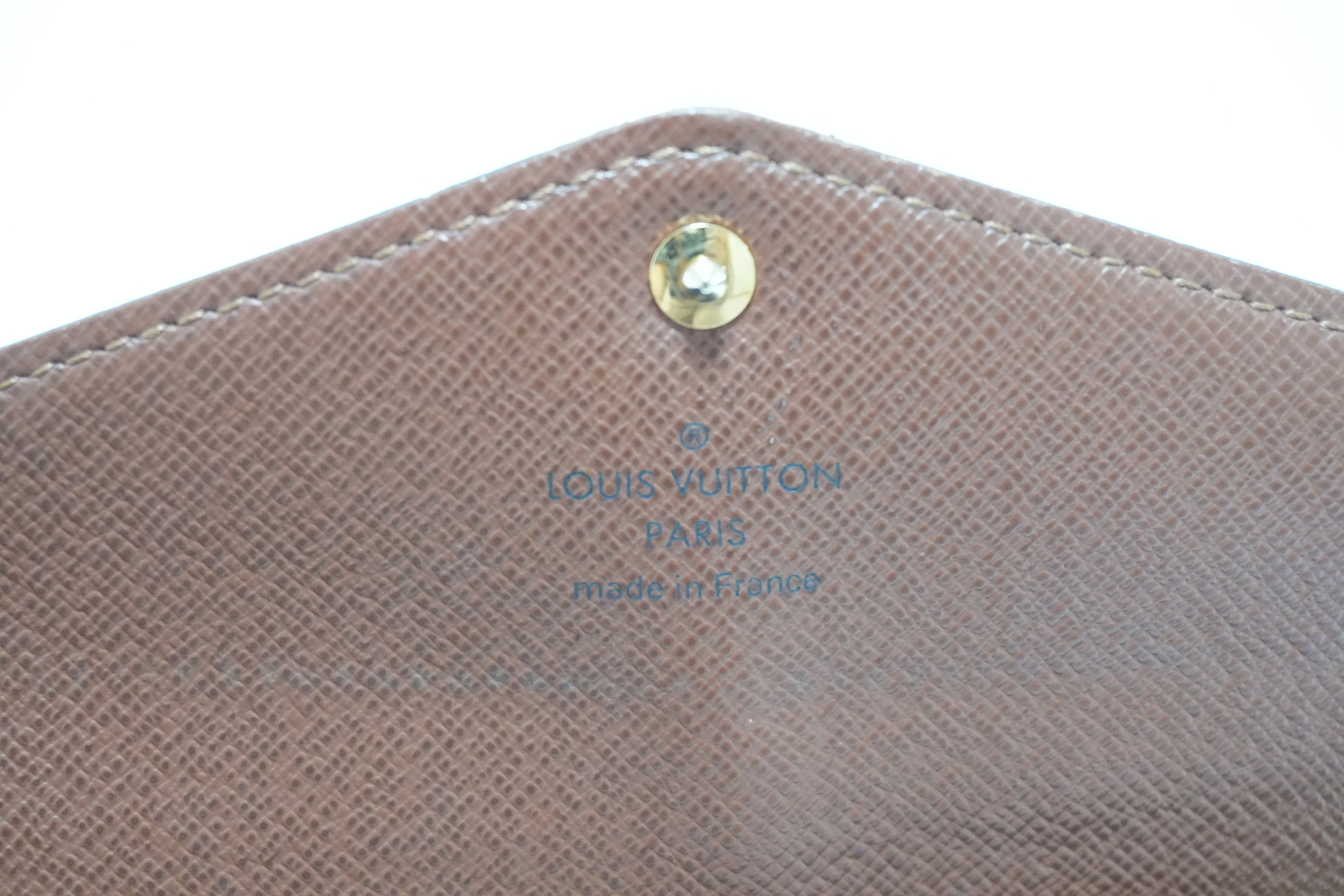 Louis Vuitton Monogram New Model Sarah Wallet Brown Used