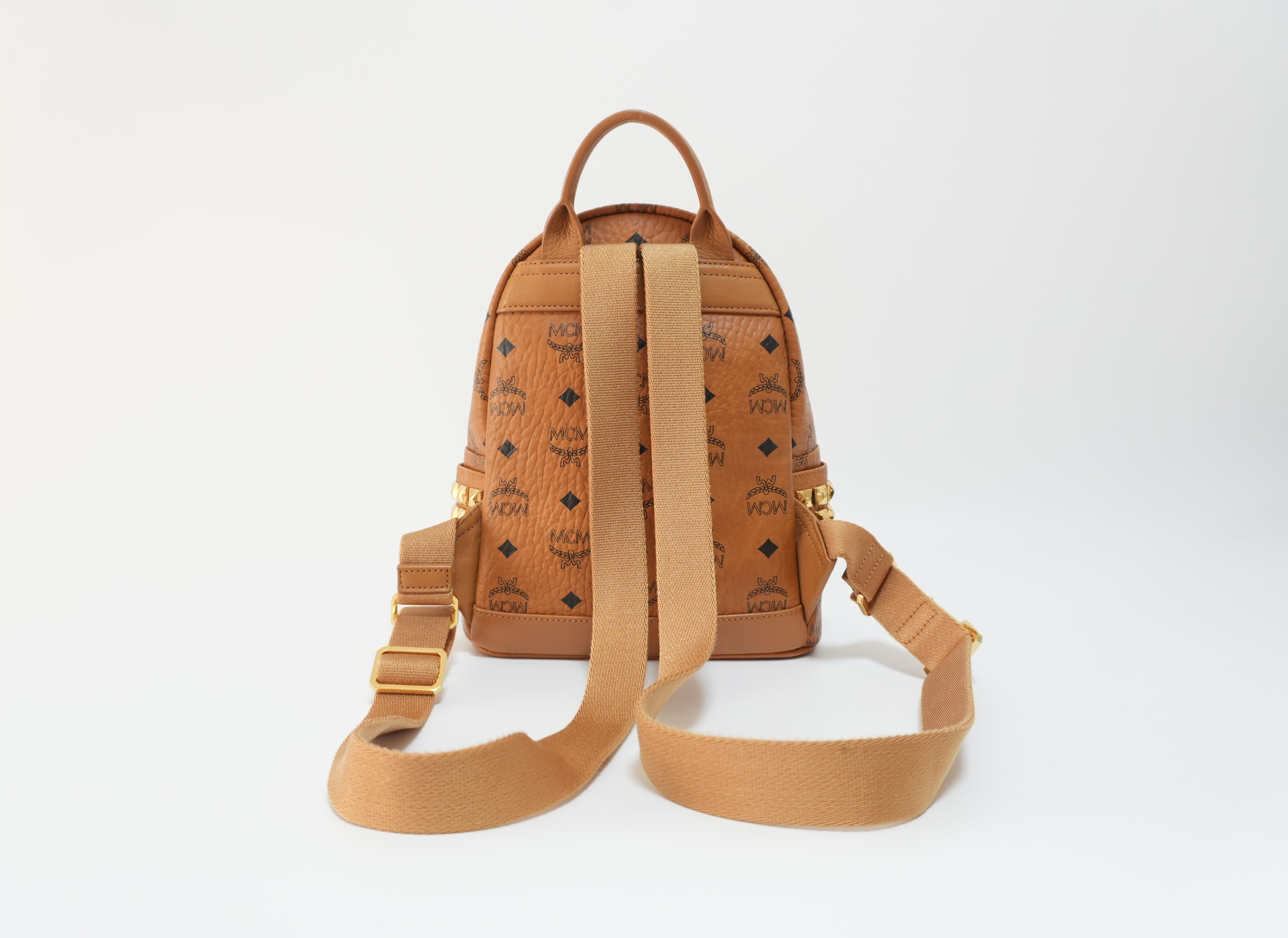 MCM Backpack Cognac Small Used