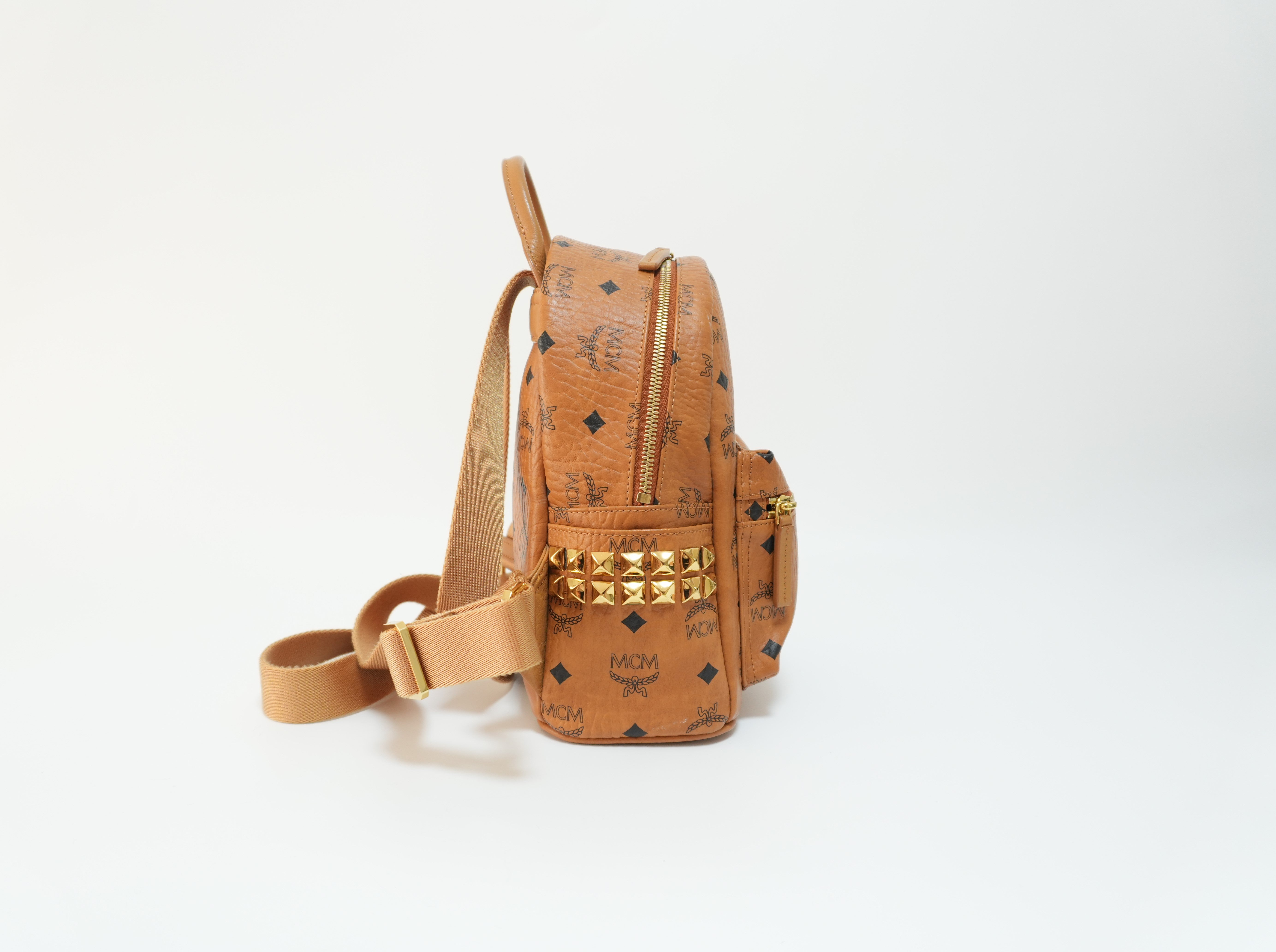 MCM Backpack Cognac Small Used