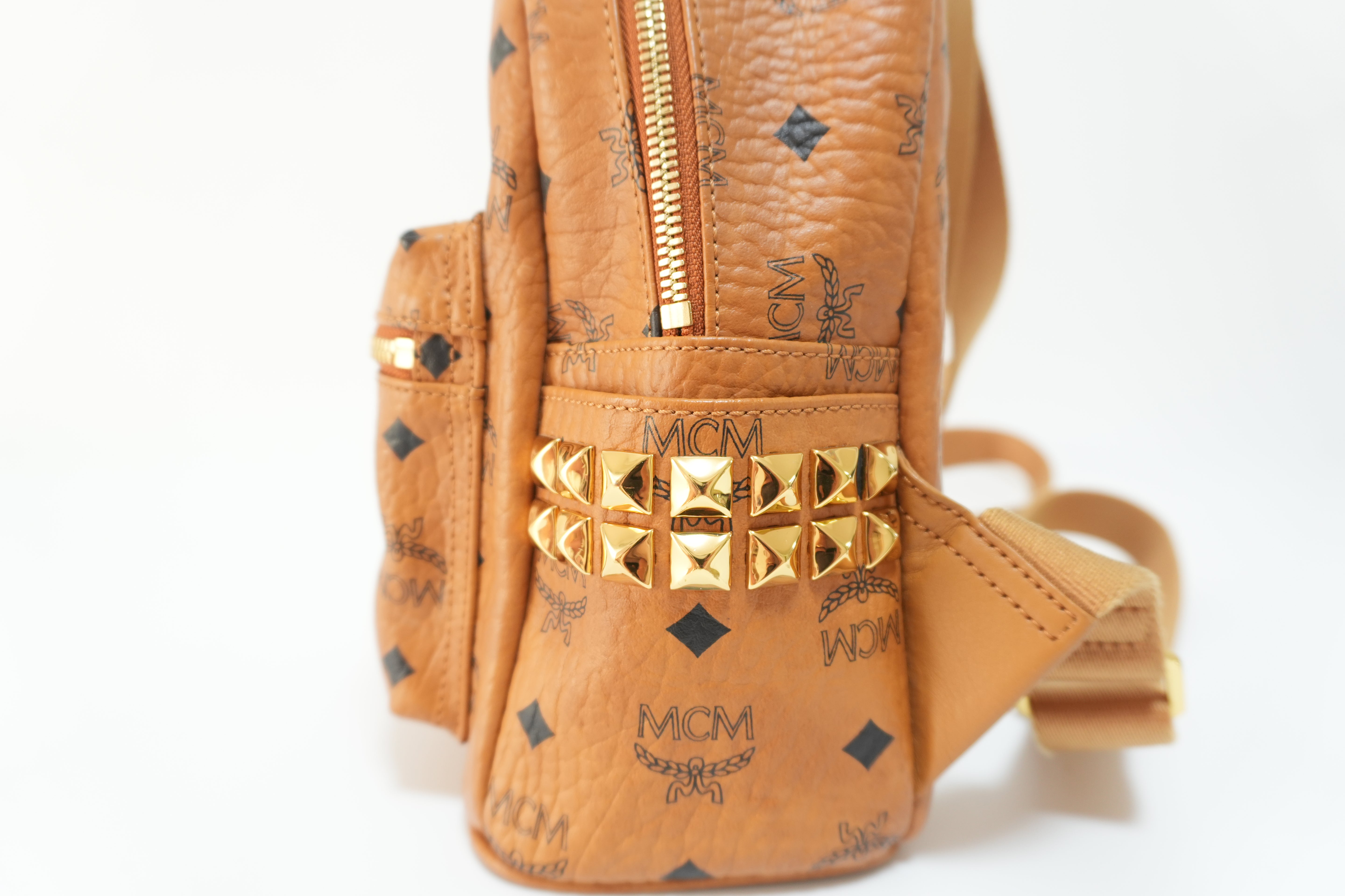 MCM Backpack Cognac Small Used