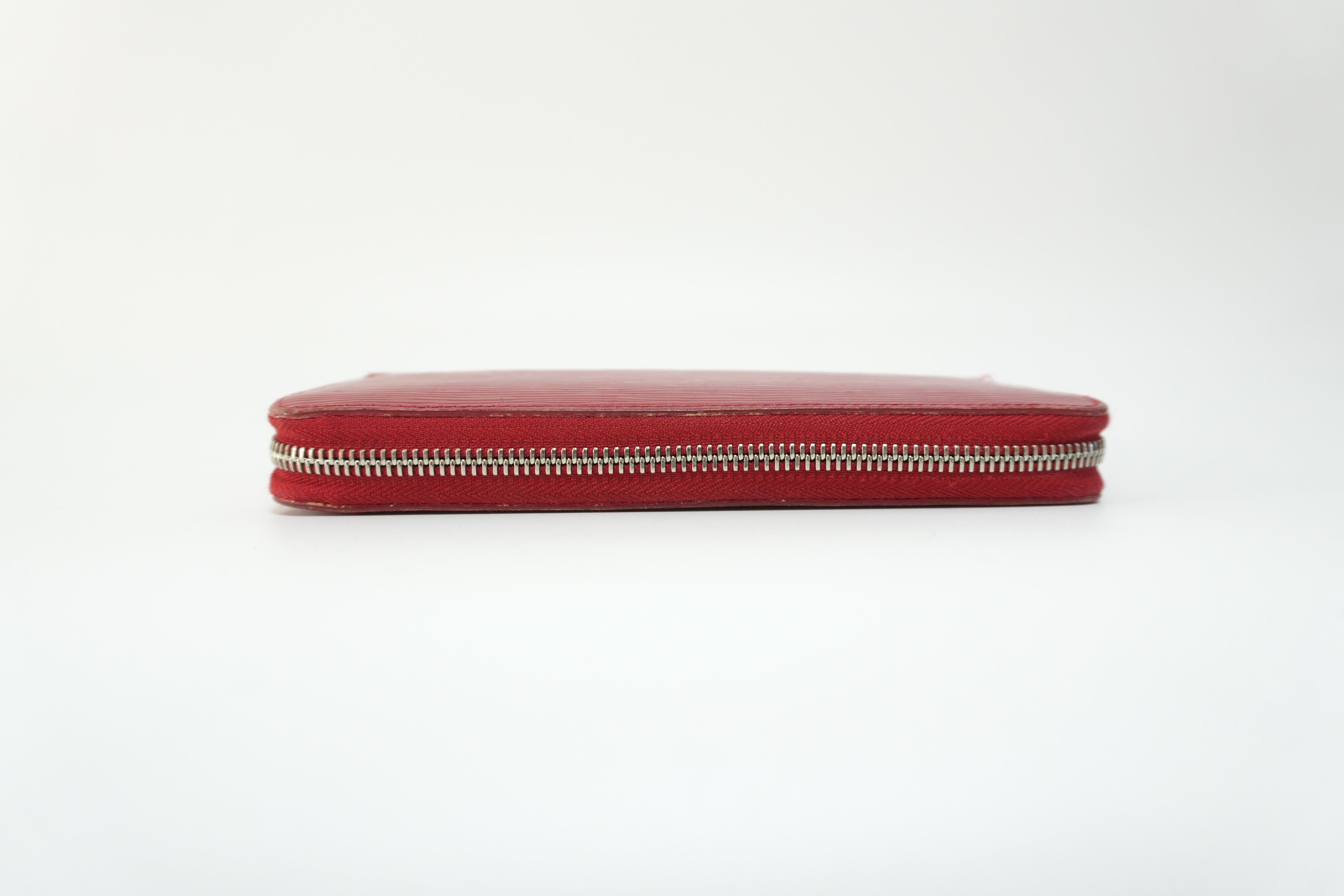 Louis Vuitton Epi Zippy Long Wallet Red Used